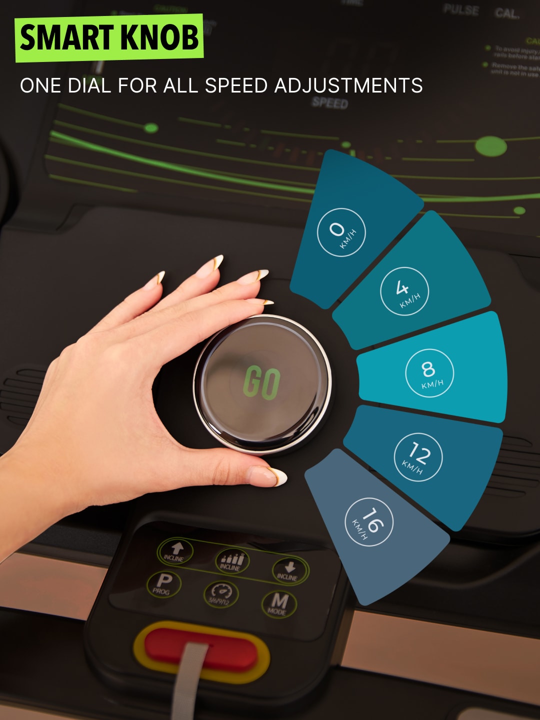 Smartrun C2 4 HP Peak Treadmill with 15-level Auto-Incline | Max Weight-120kg | Max Speed-16kmph (with 6 Months Extended Warranty)