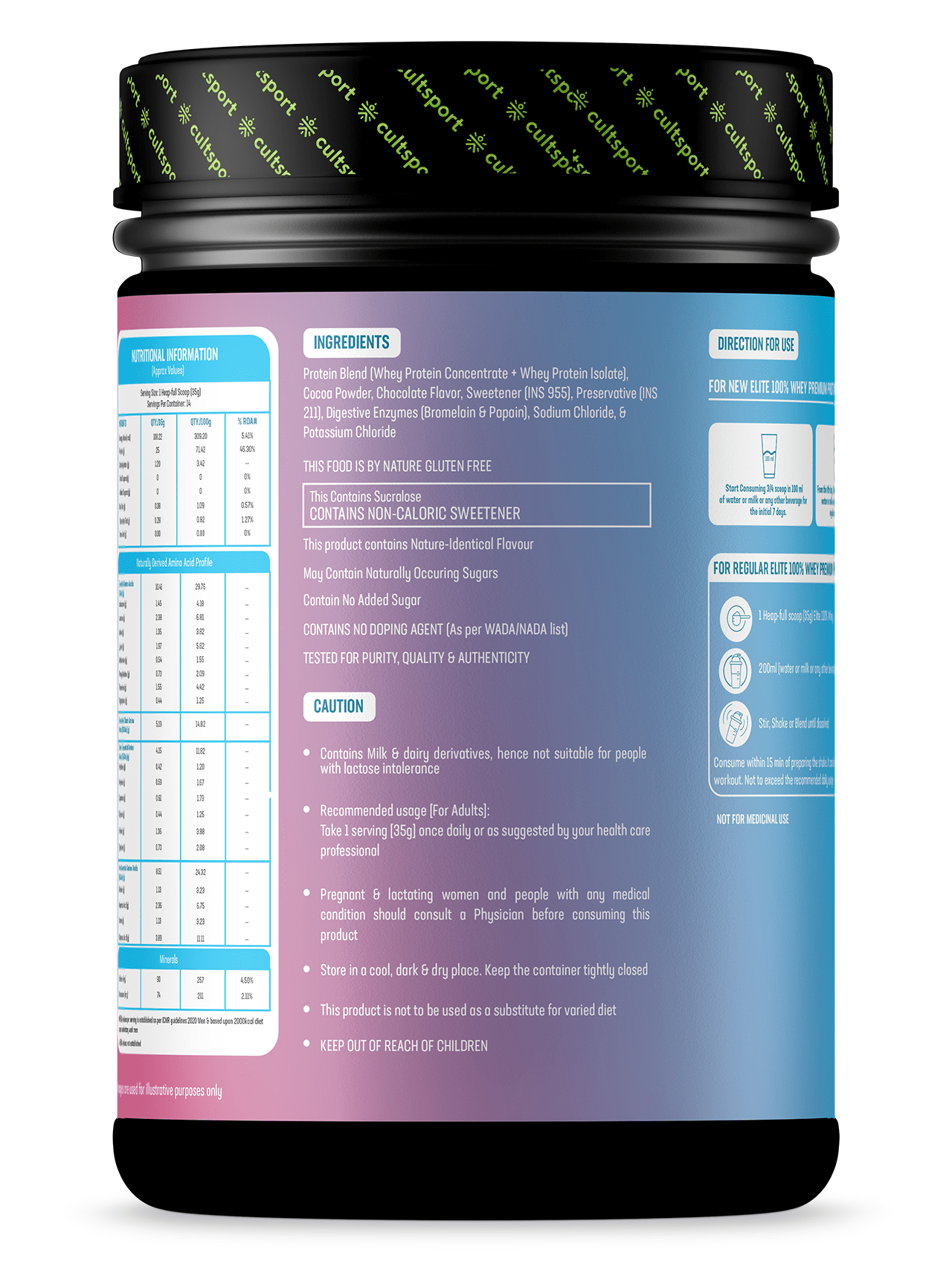 Cultsport Elite 100 Whey 500g