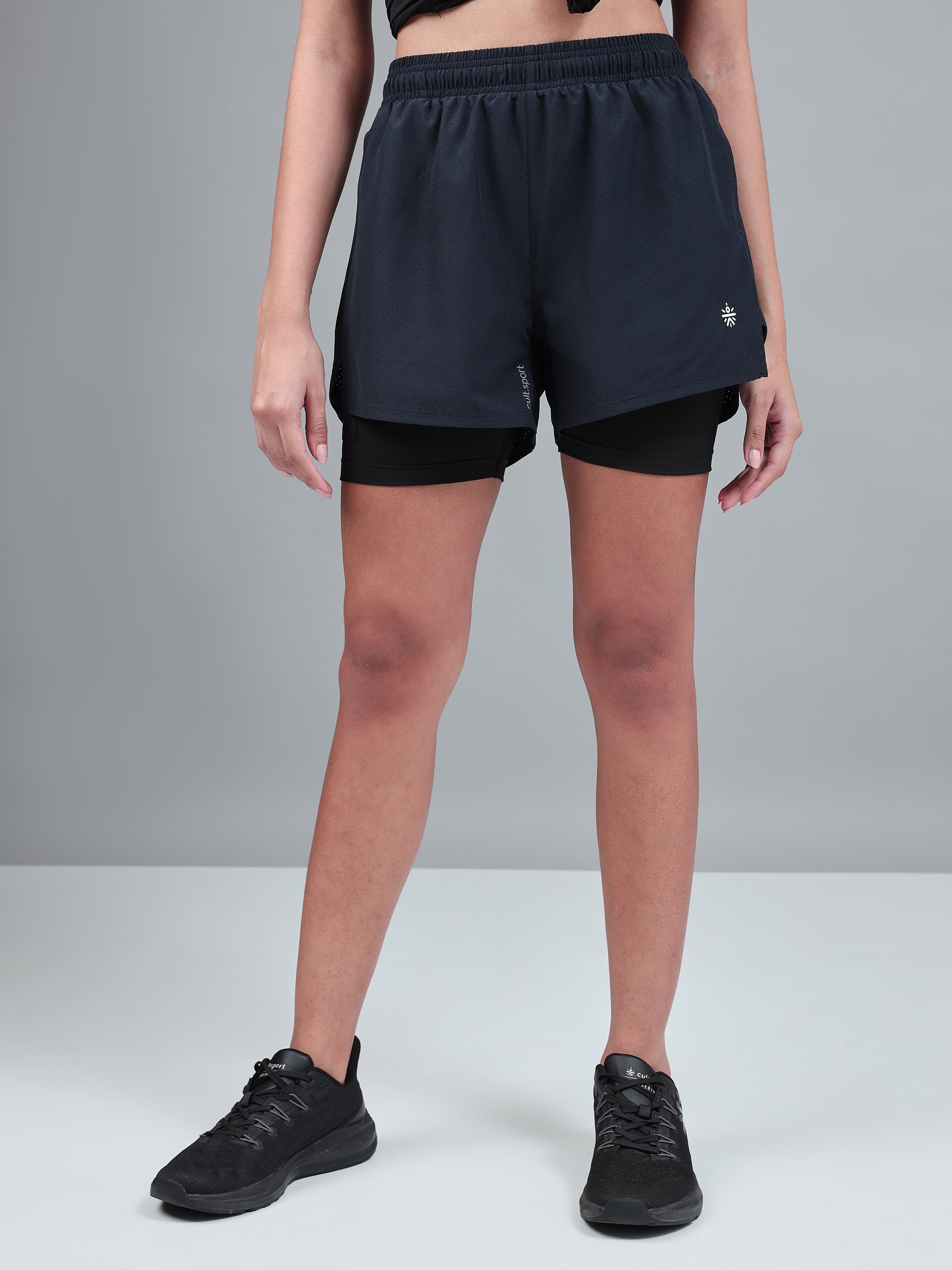 Running Shorts with Inner Tights