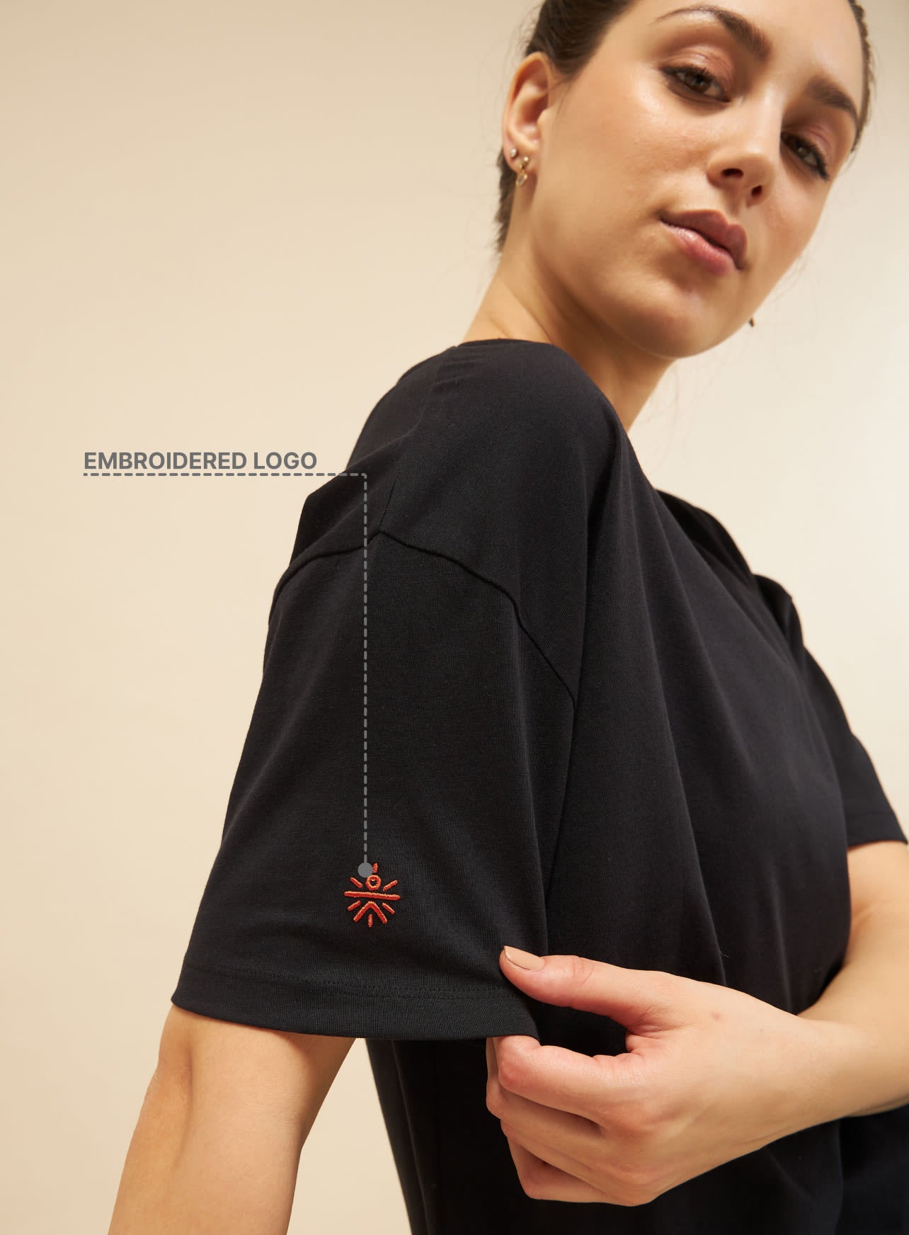 Black Cult Leisure T-shirt for Women