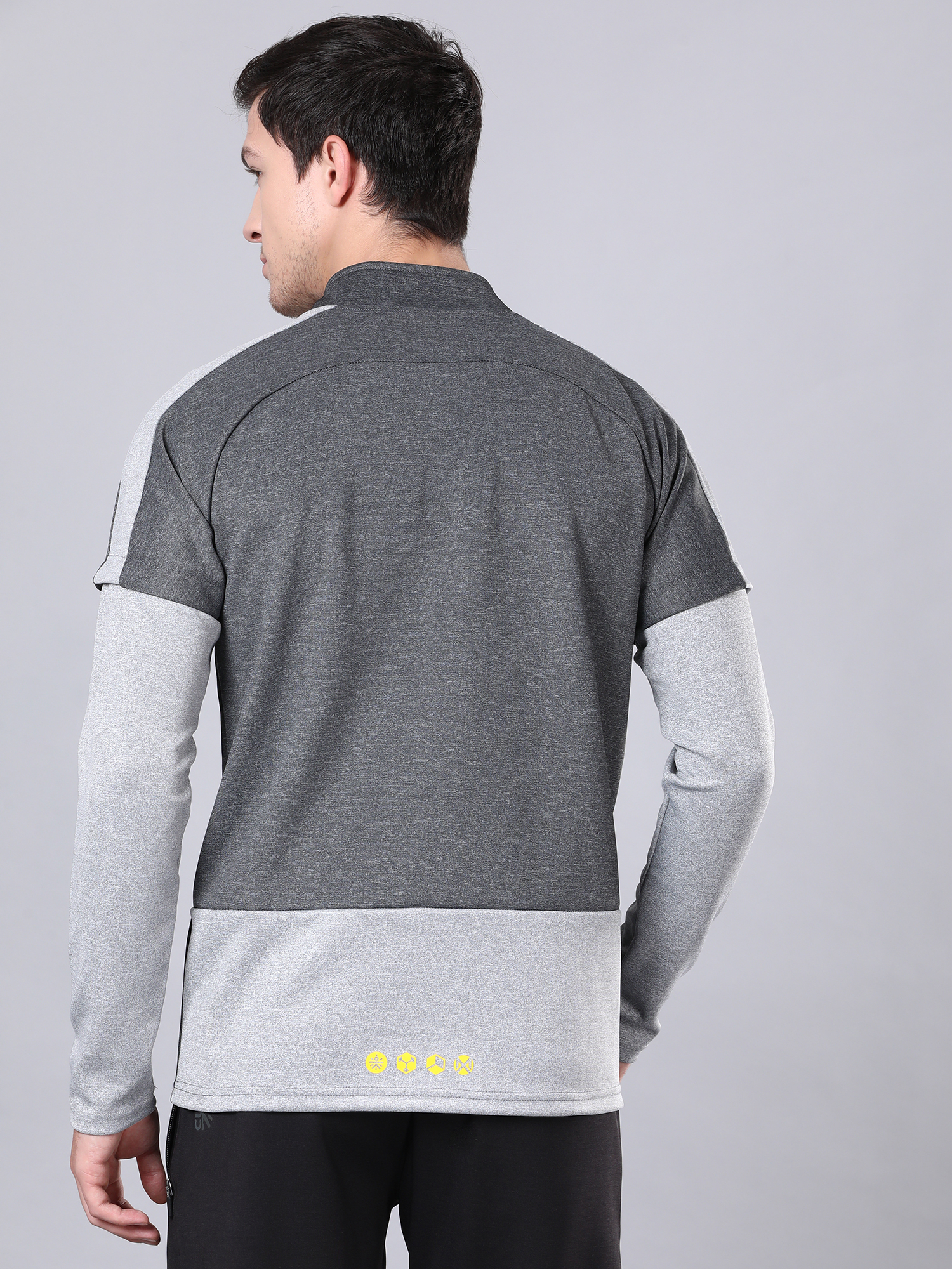 Blaze Grey and Anthra Melange Sweatshirt