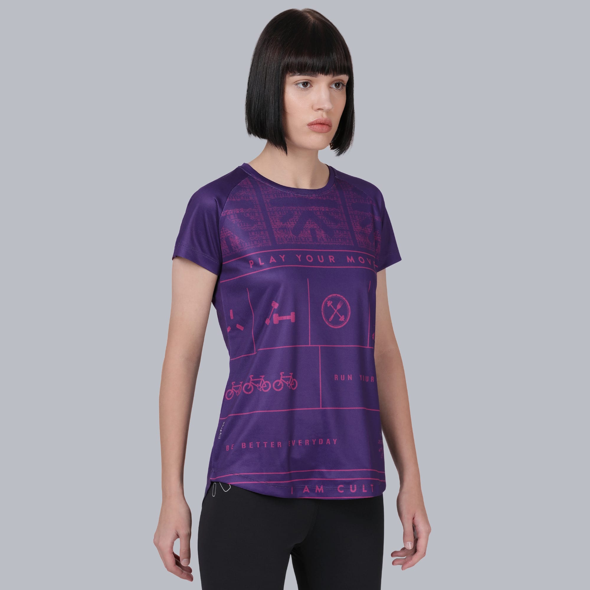 Play Your Move Slim Fit T-shirt - Purple