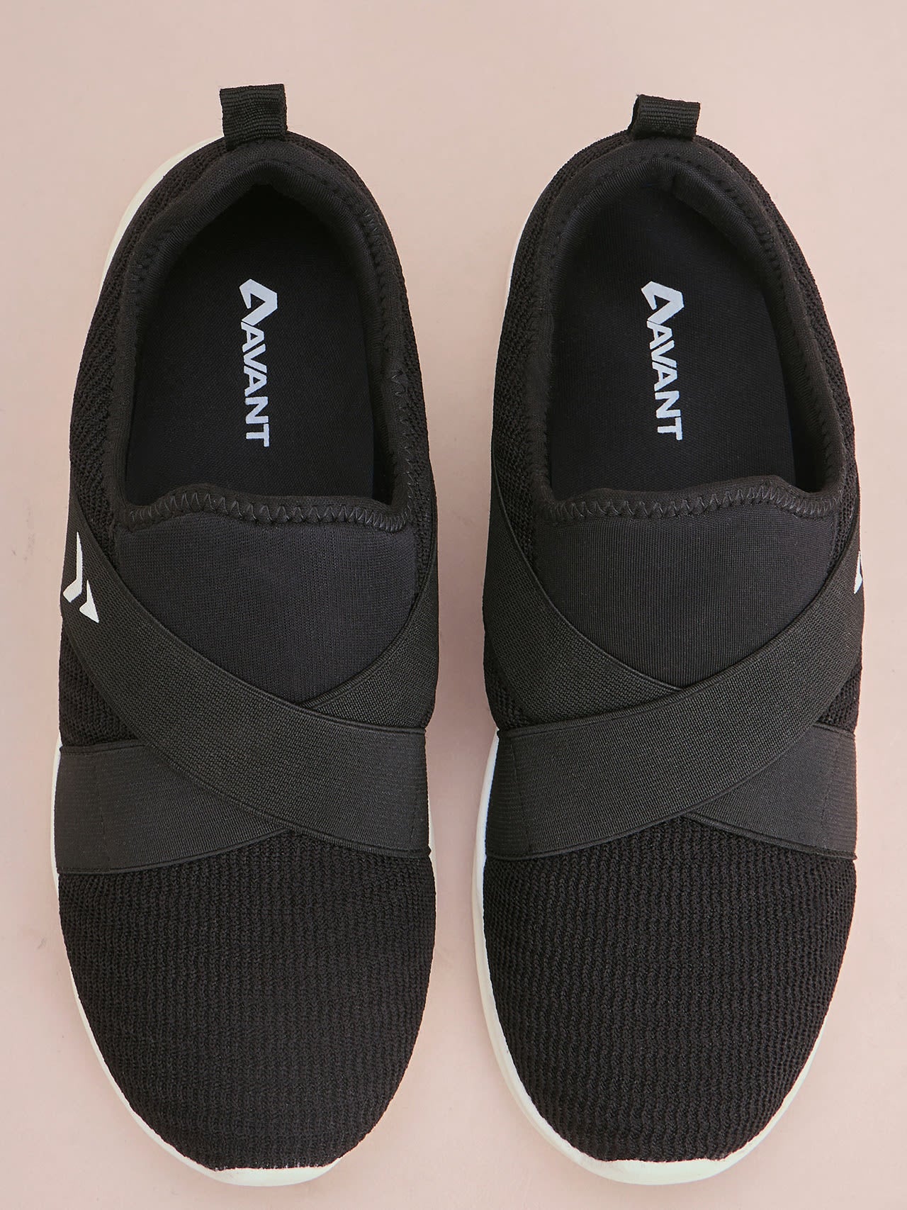 Avant Women's Softy Slip-On Walking Shoes - Black