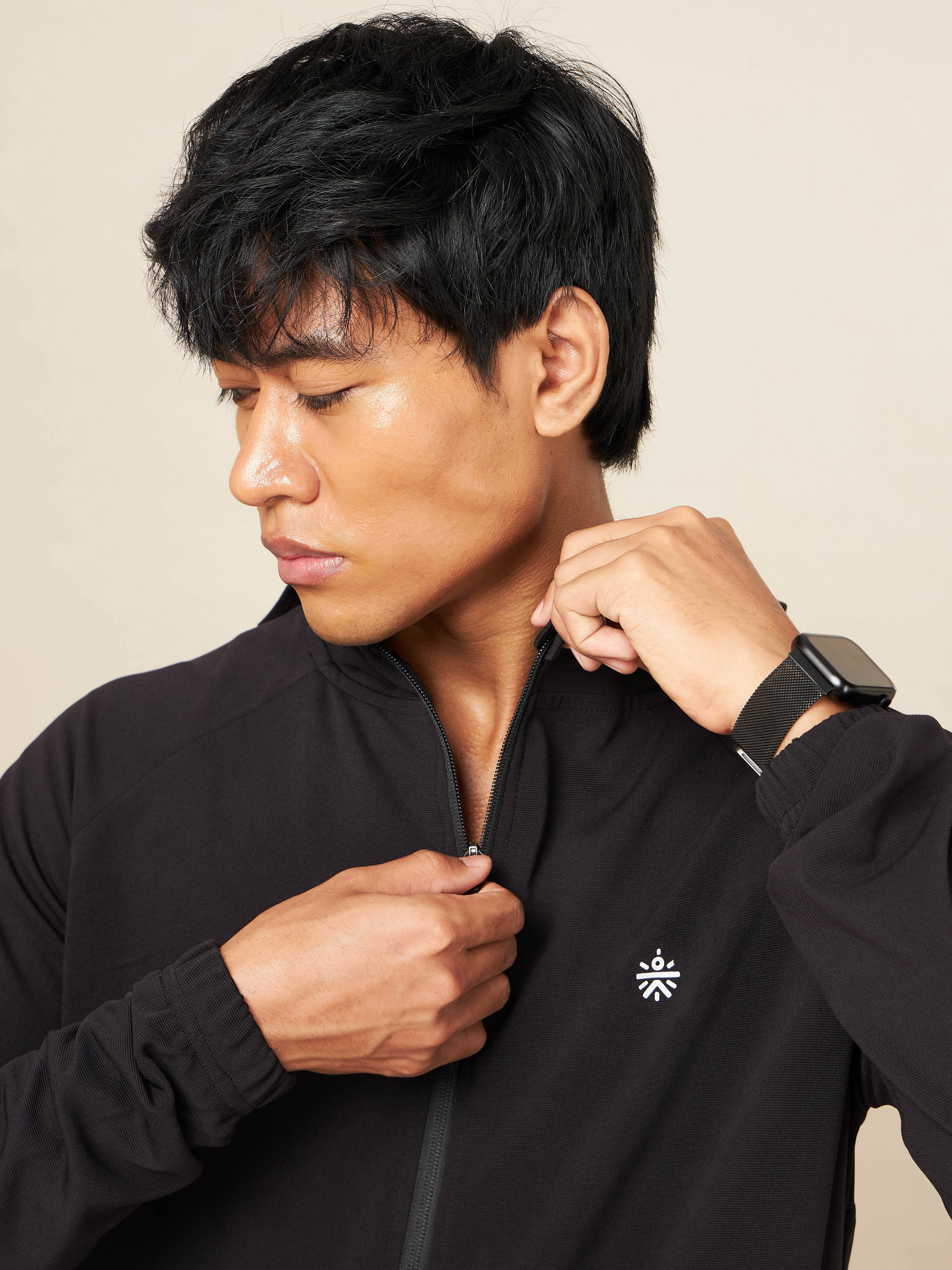 Black Warm Up Training Jacket