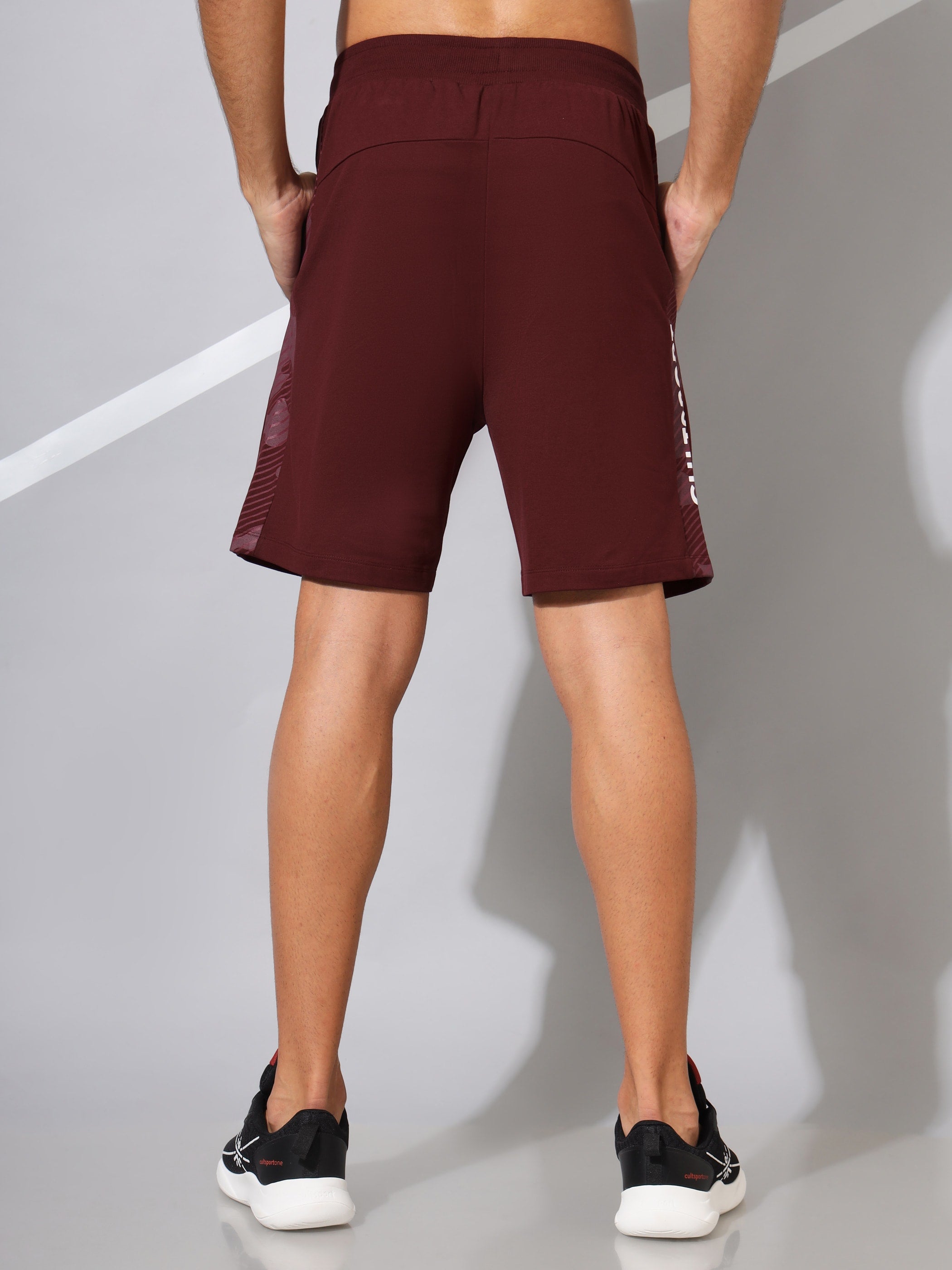 Comfort Shorts with Tonal Panel Print