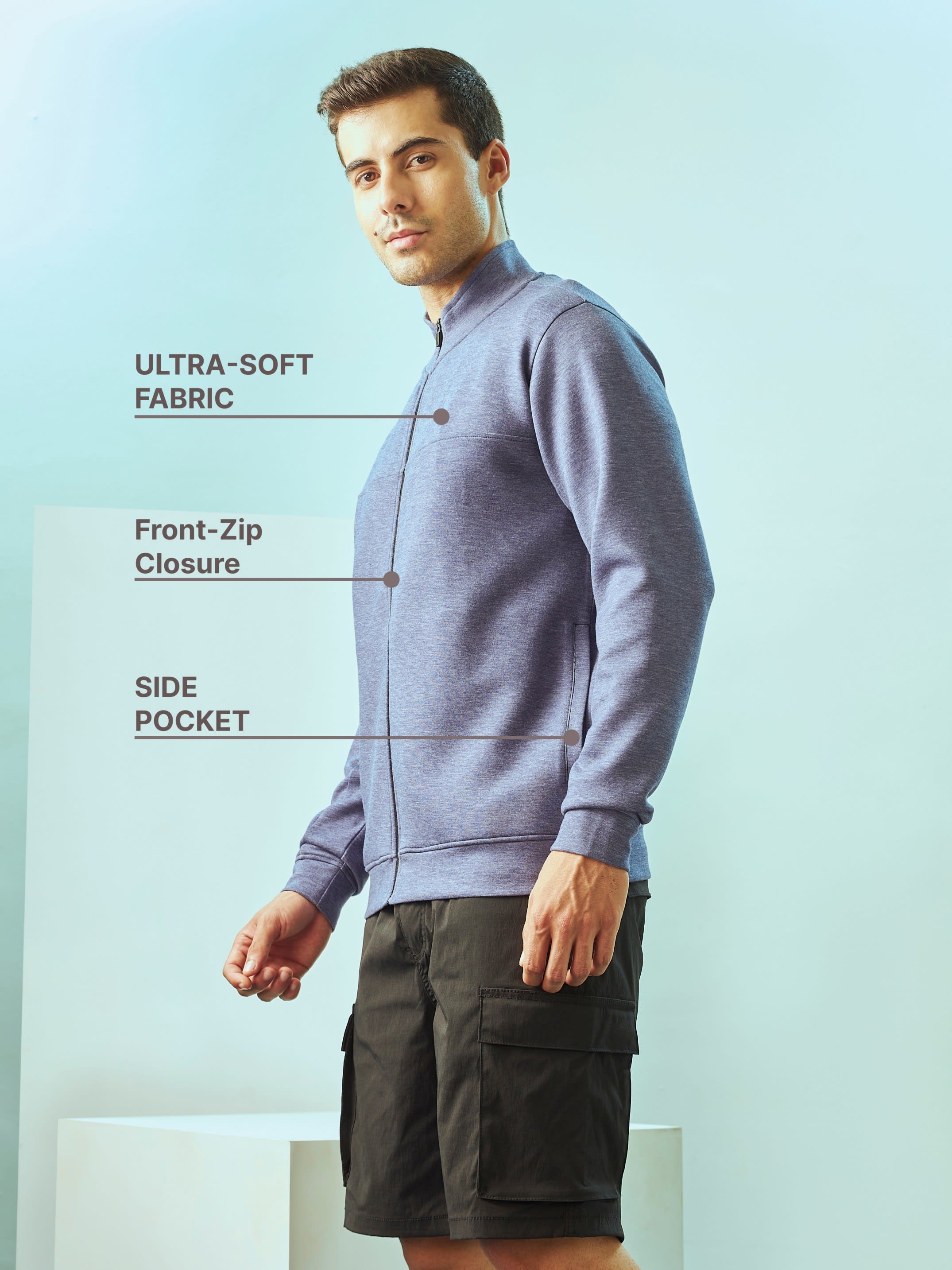 Zip-Front Jacket with Side Pockets