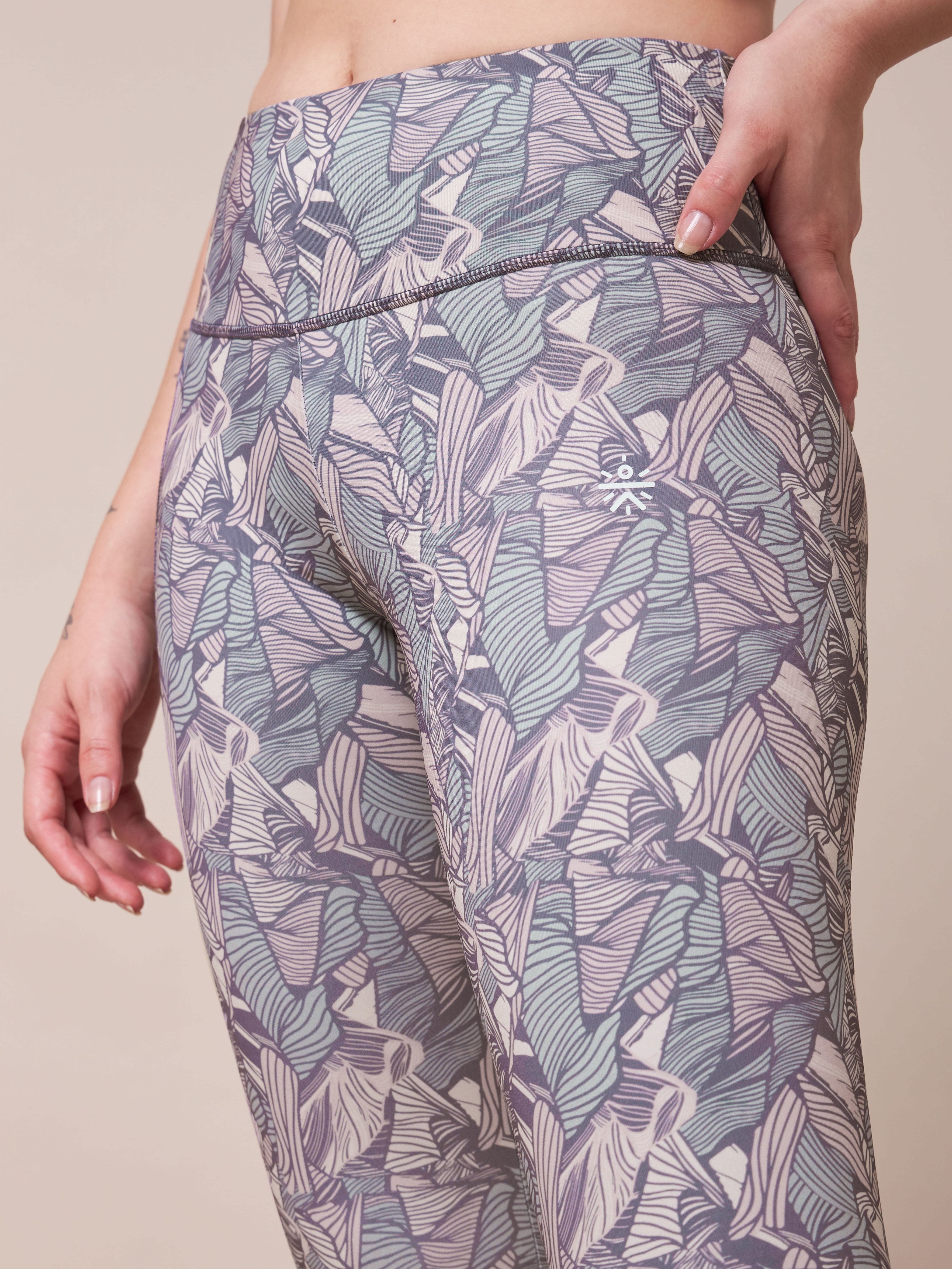 Zen Garden All Over Print Yoga Tights
