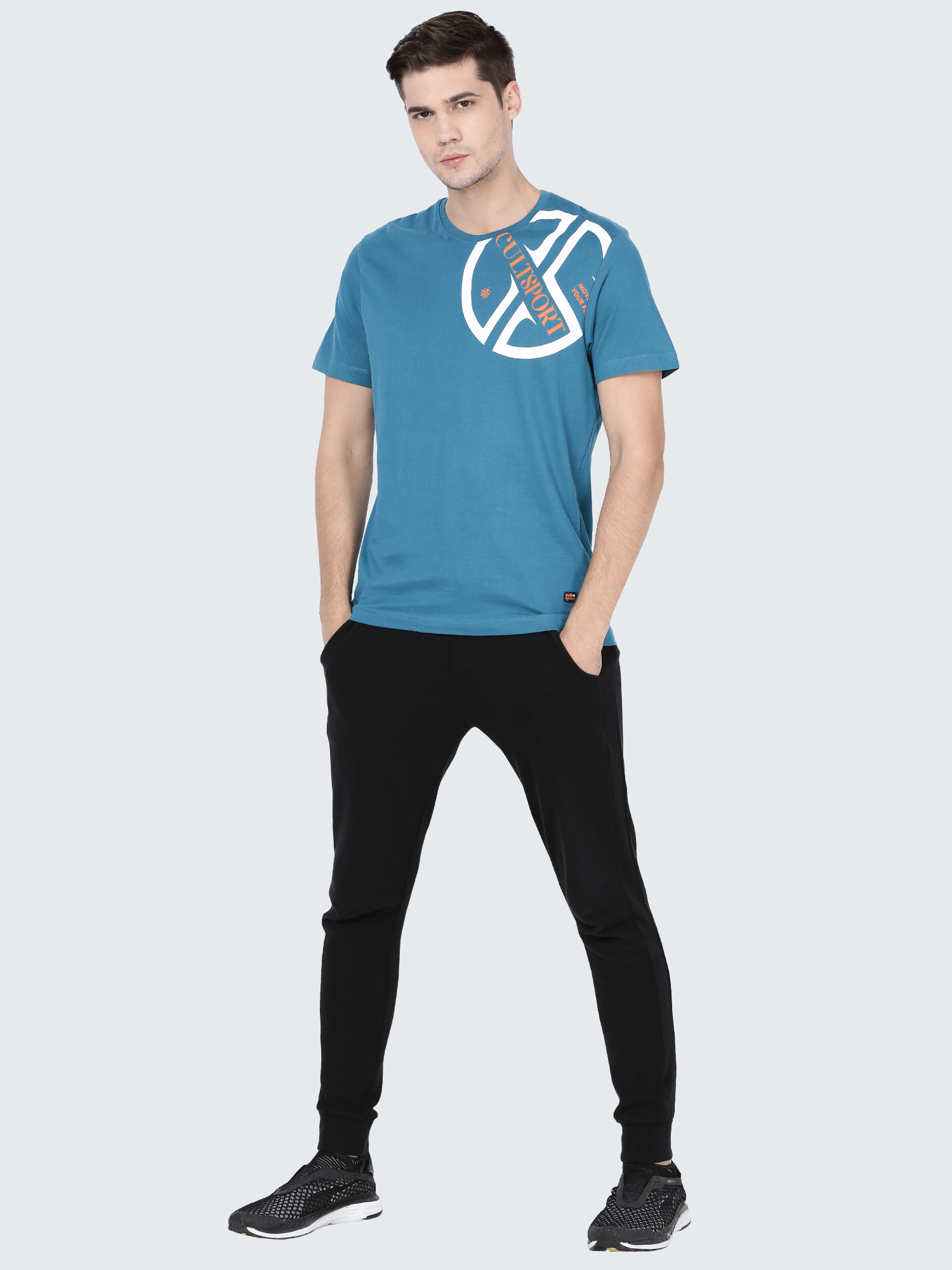 Everydays Mark Teal Cotton Tee