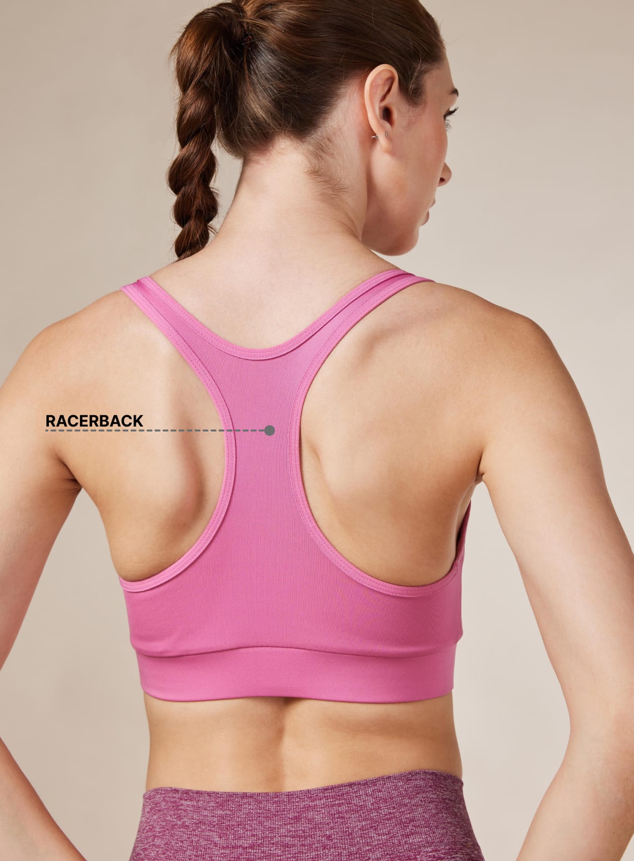 Women's Cult Pink Racer Back Bra