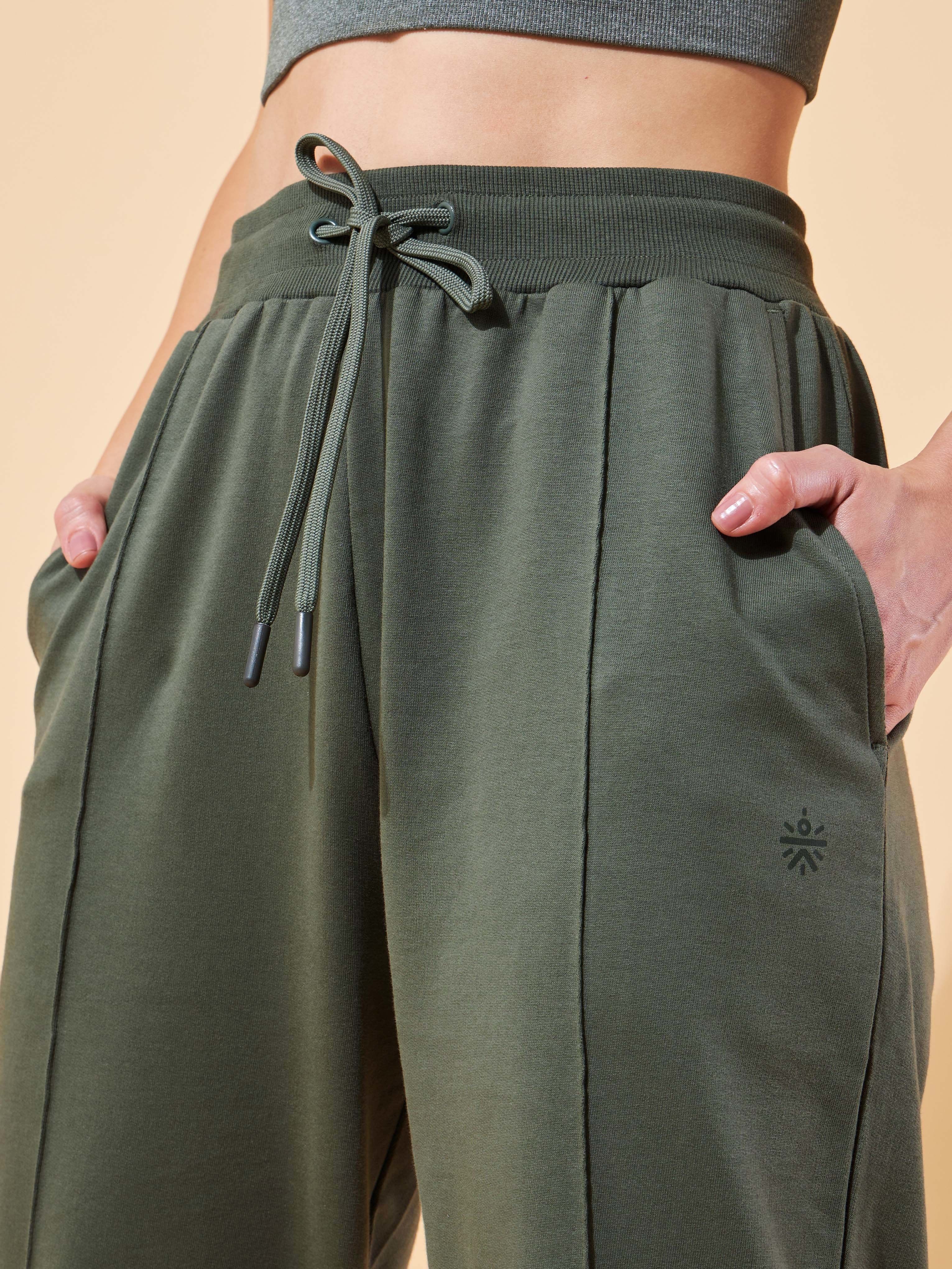 Olive Womens Essential All-Day Joggers