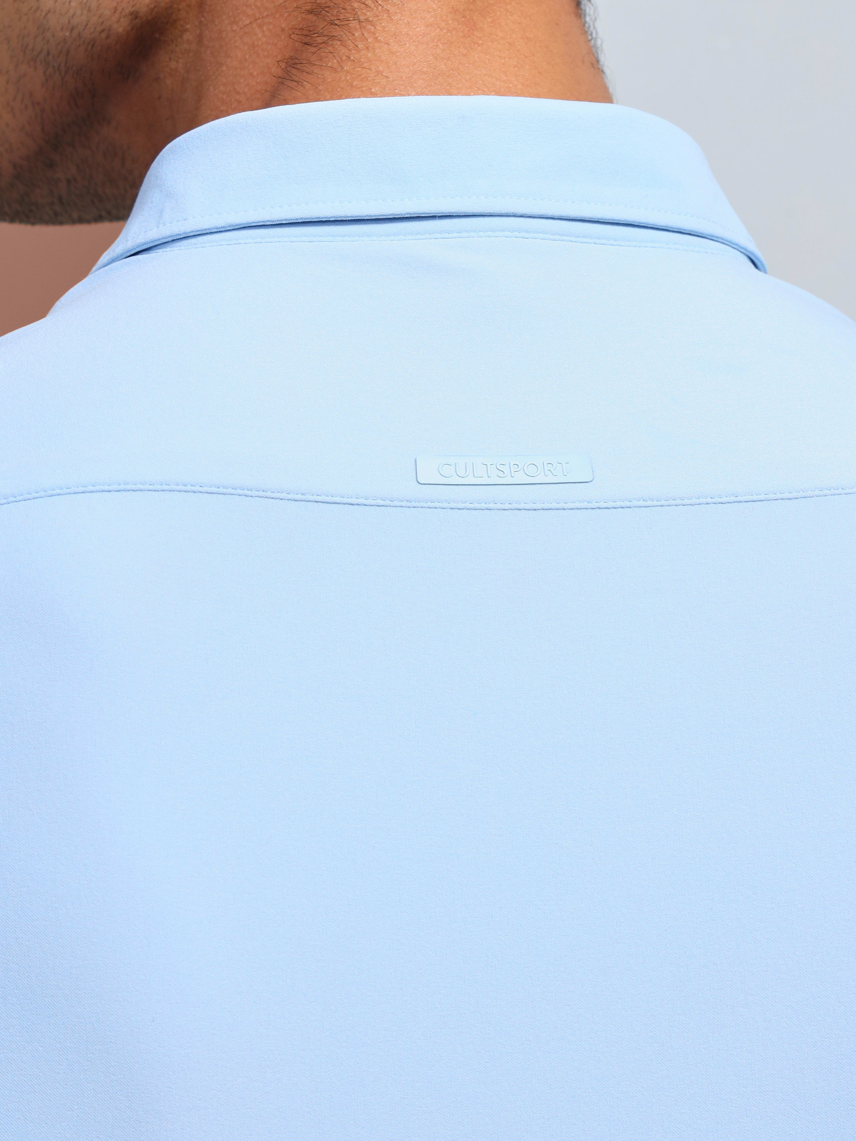 Slim Fit Spread Collar Comfort Shirt