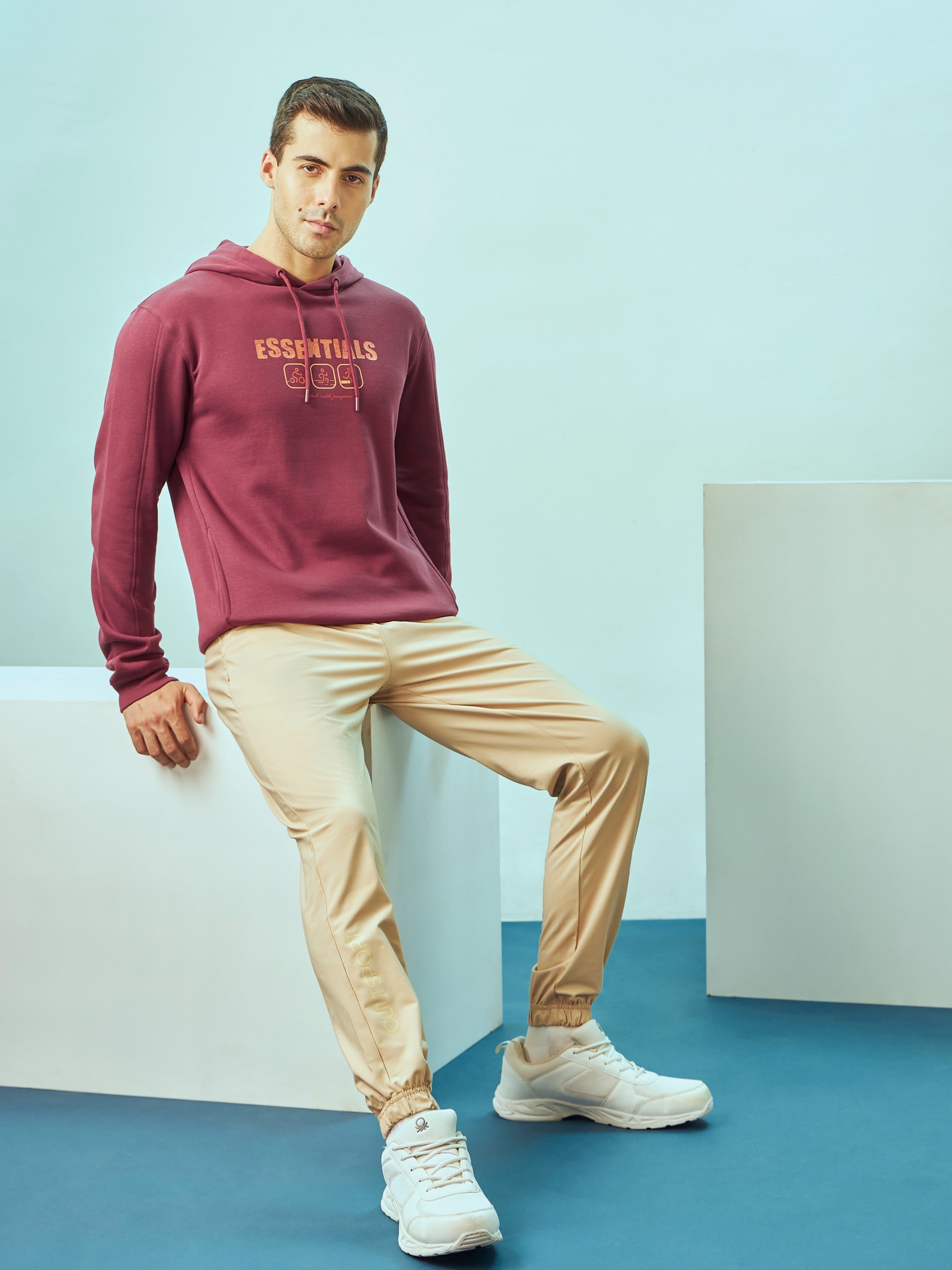 Hooded Sweatshirt with Slit Pockets