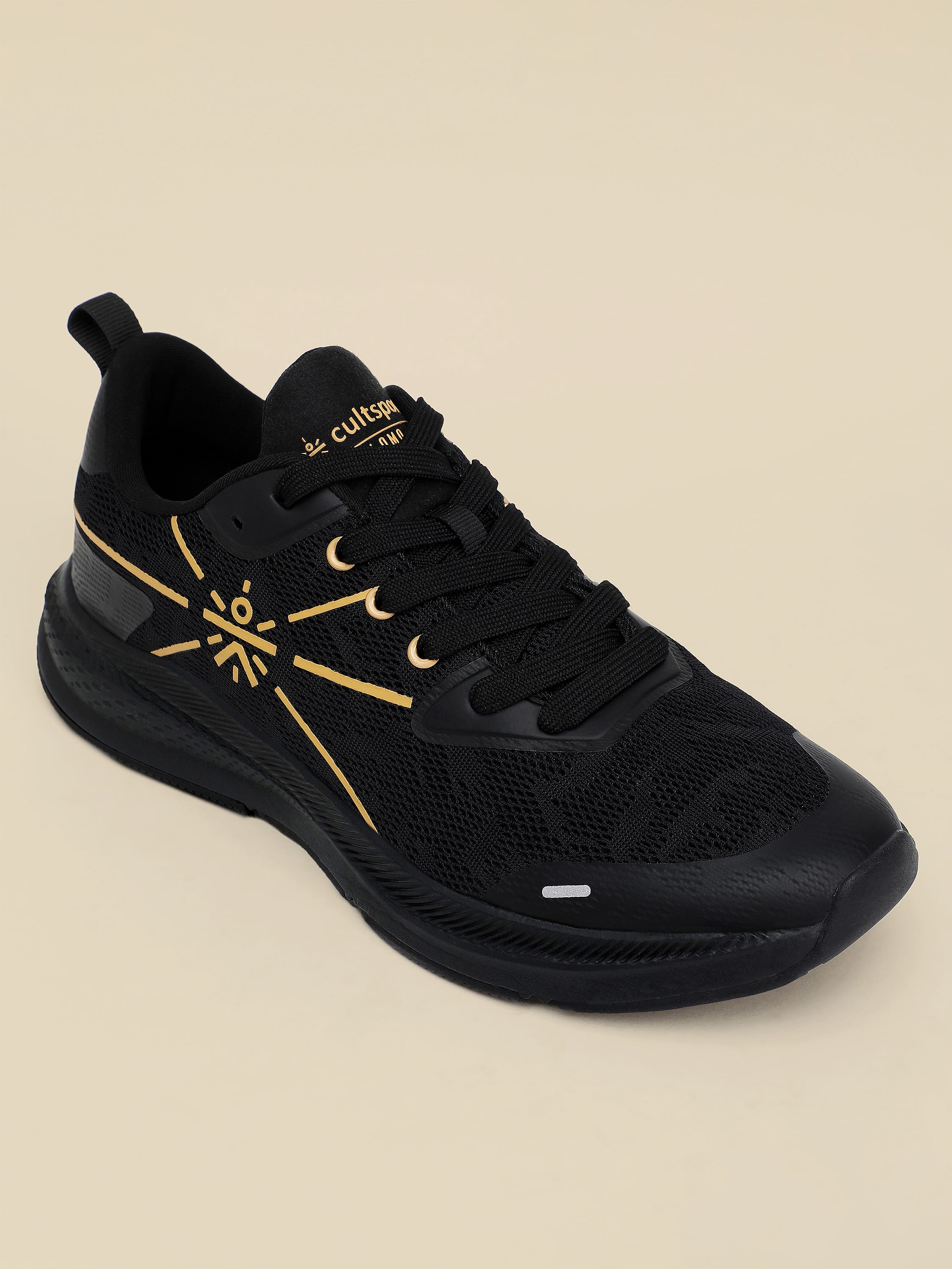 cult Flomo Men Running Shoes - Black/Gold