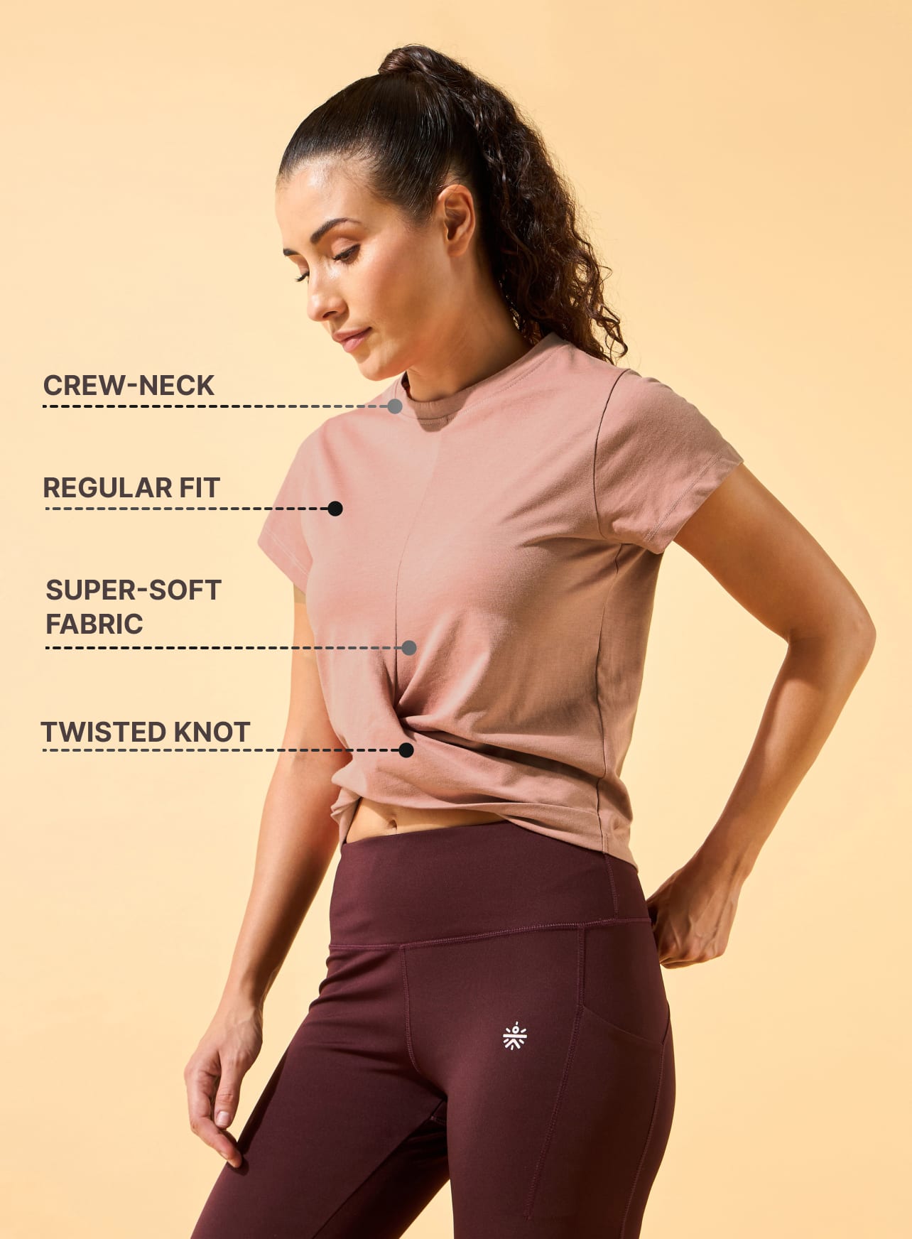 Front Knot Stylised T-shirt