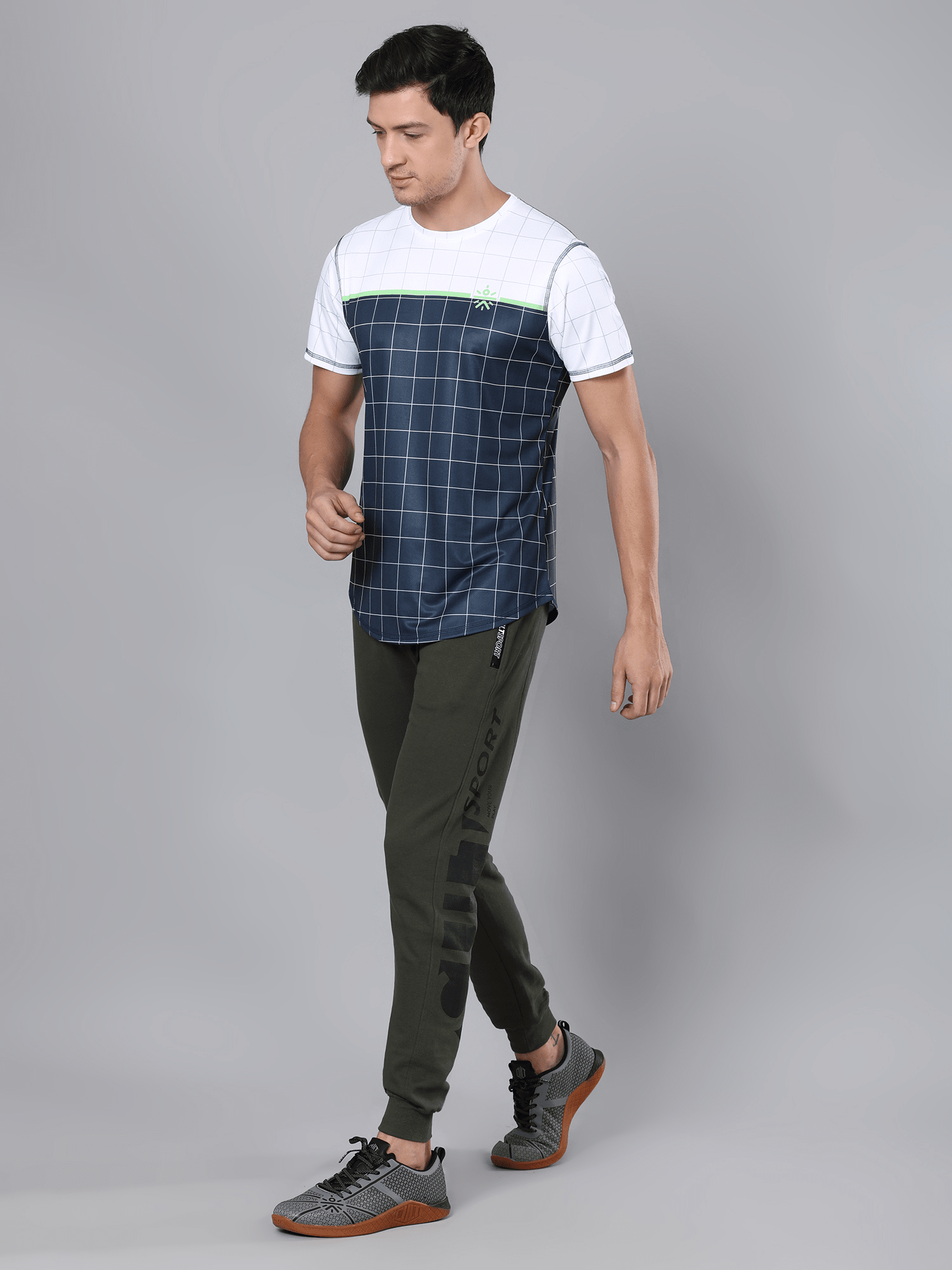 Men's Checkmate Blue & White Street Tee