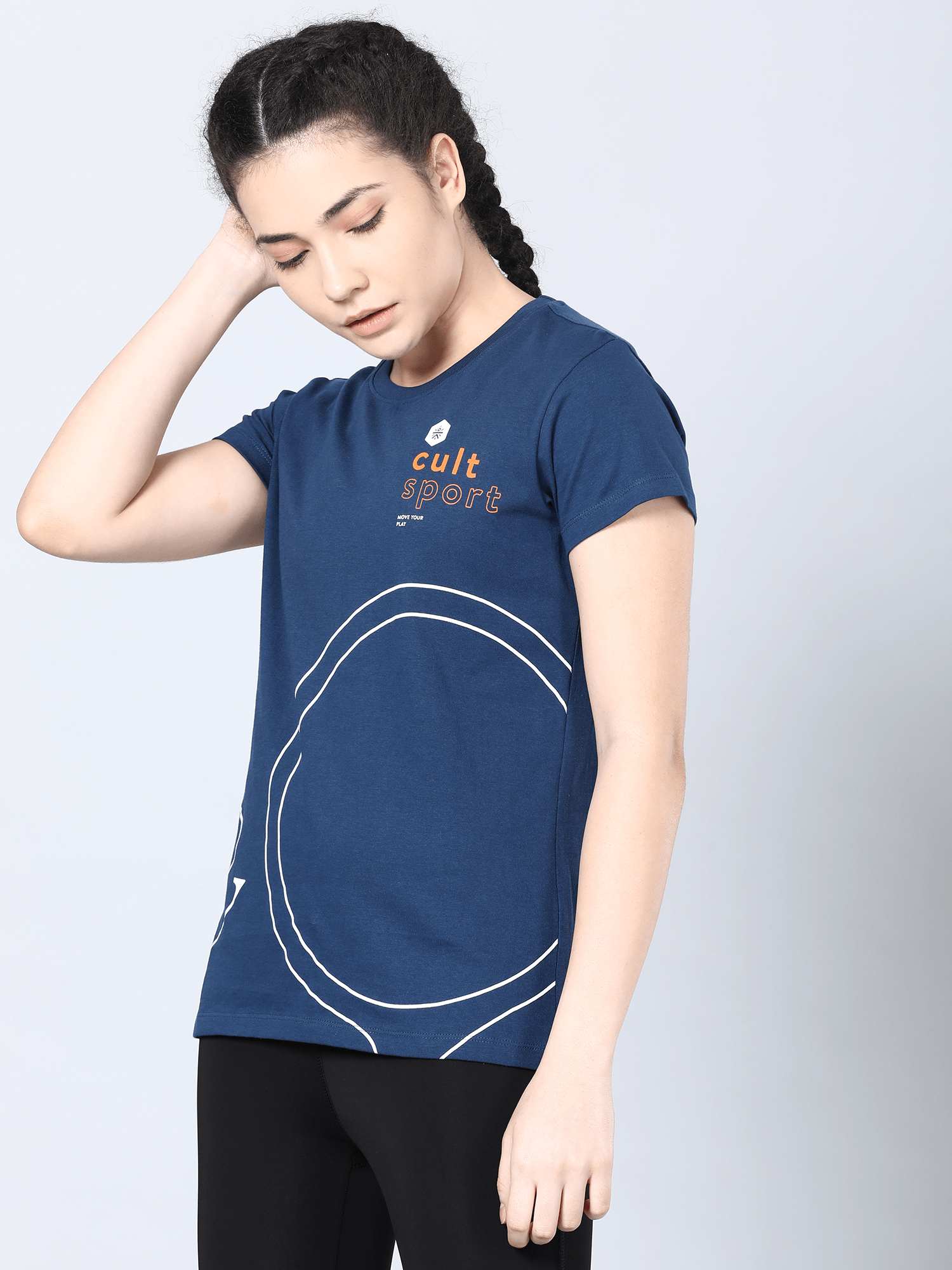 Everydays Tick Blue Cotton Tee