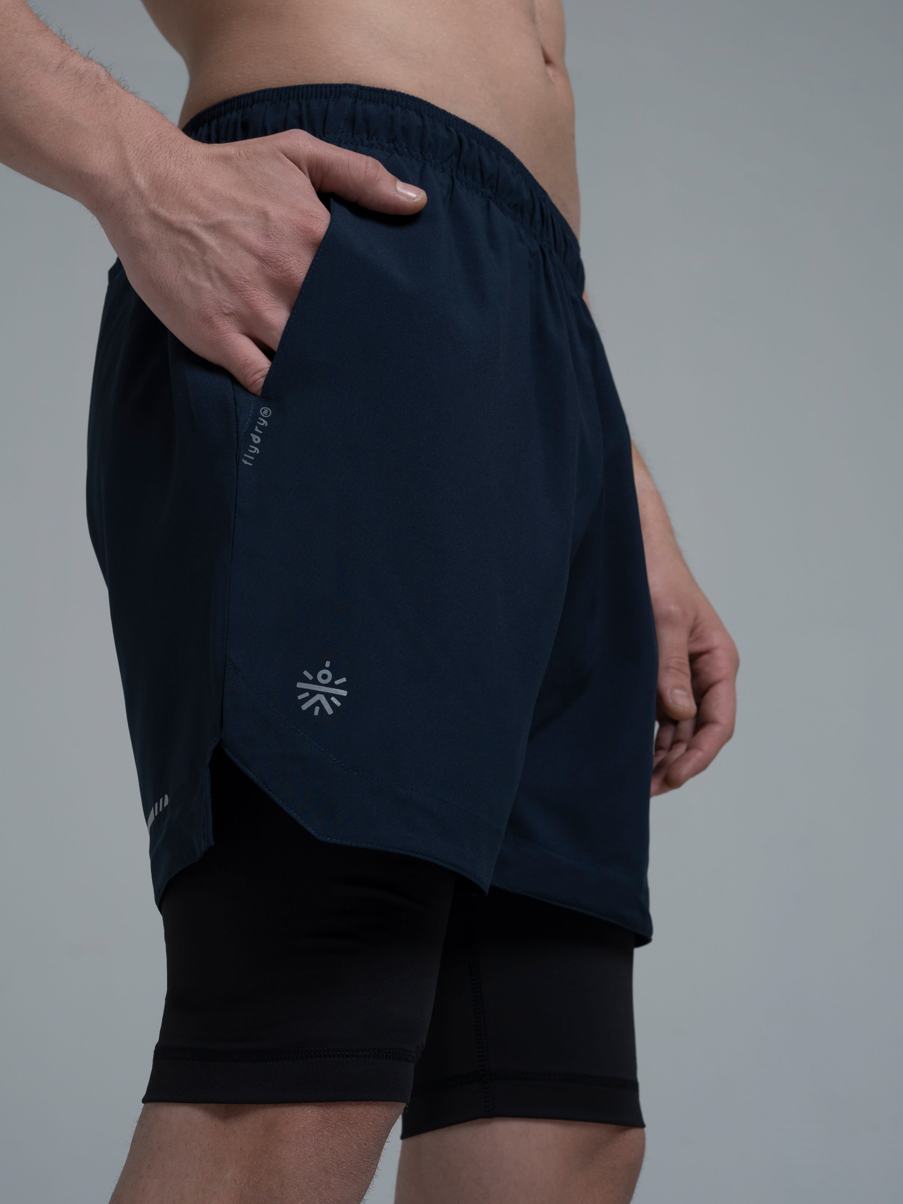 Vital Rep Navy Gym Shorts