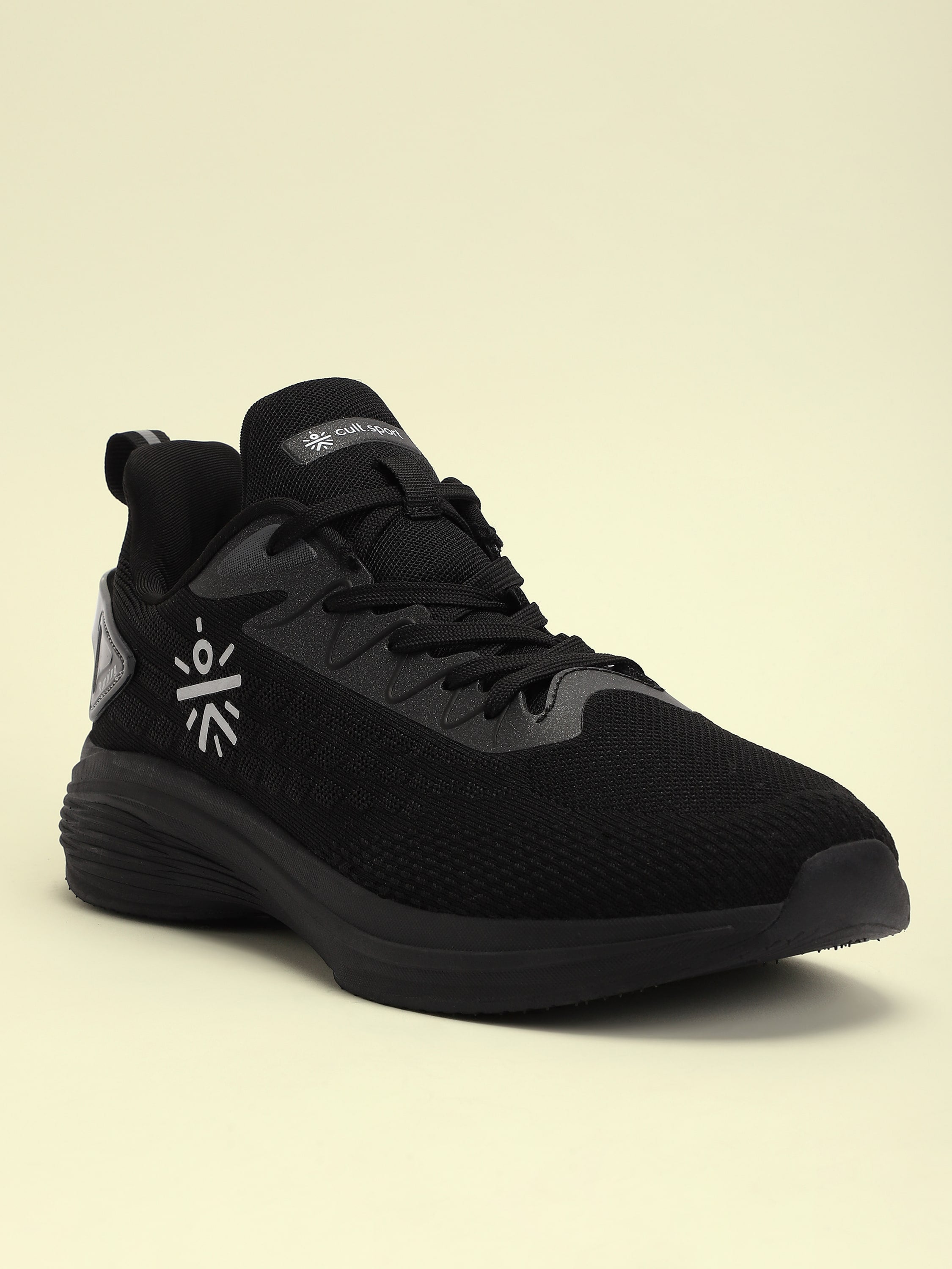 cult Active Men Running Shoes - Black
