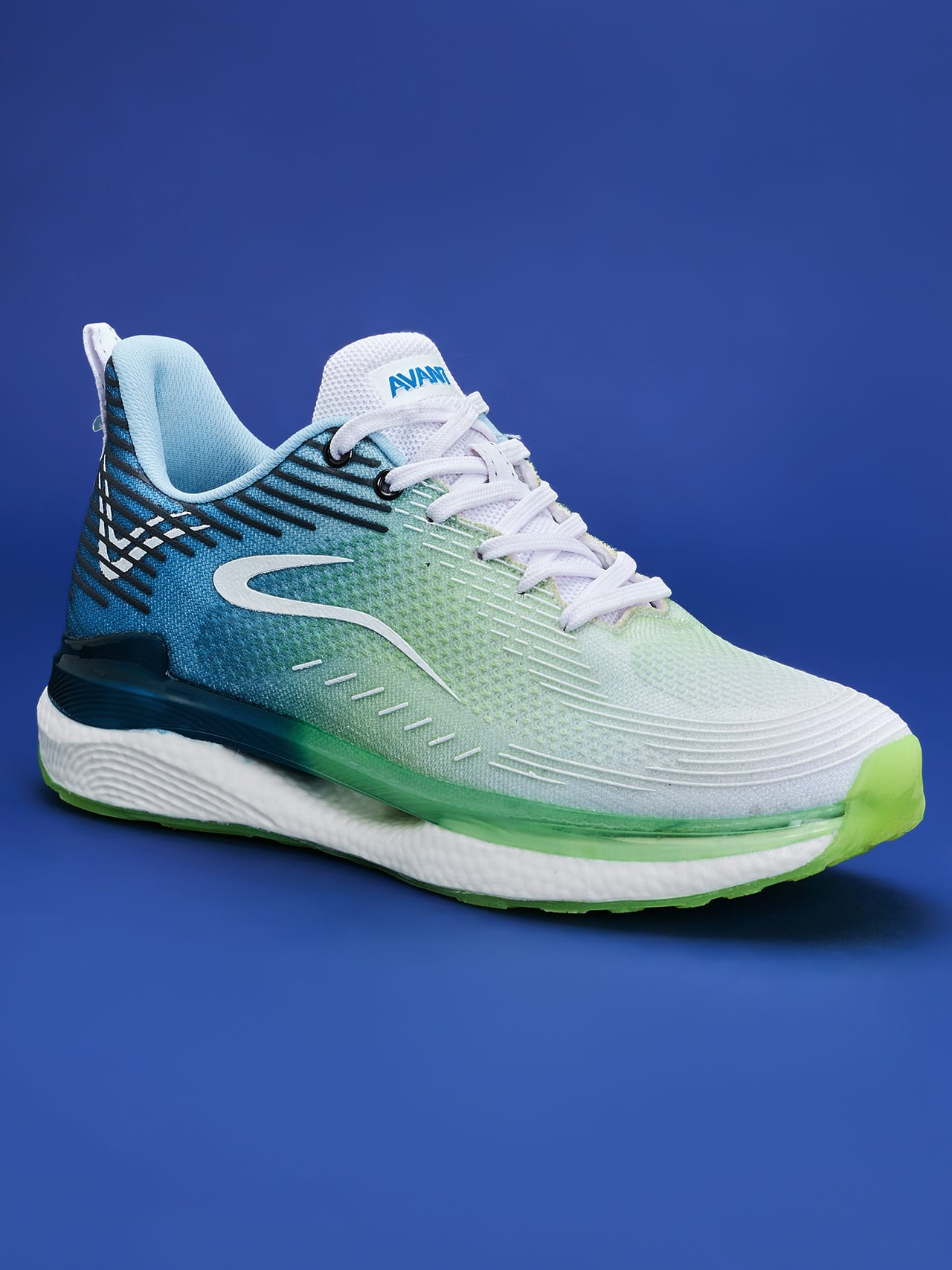 Avant Men's BounceMax Walking shoes-White/Blue/Green