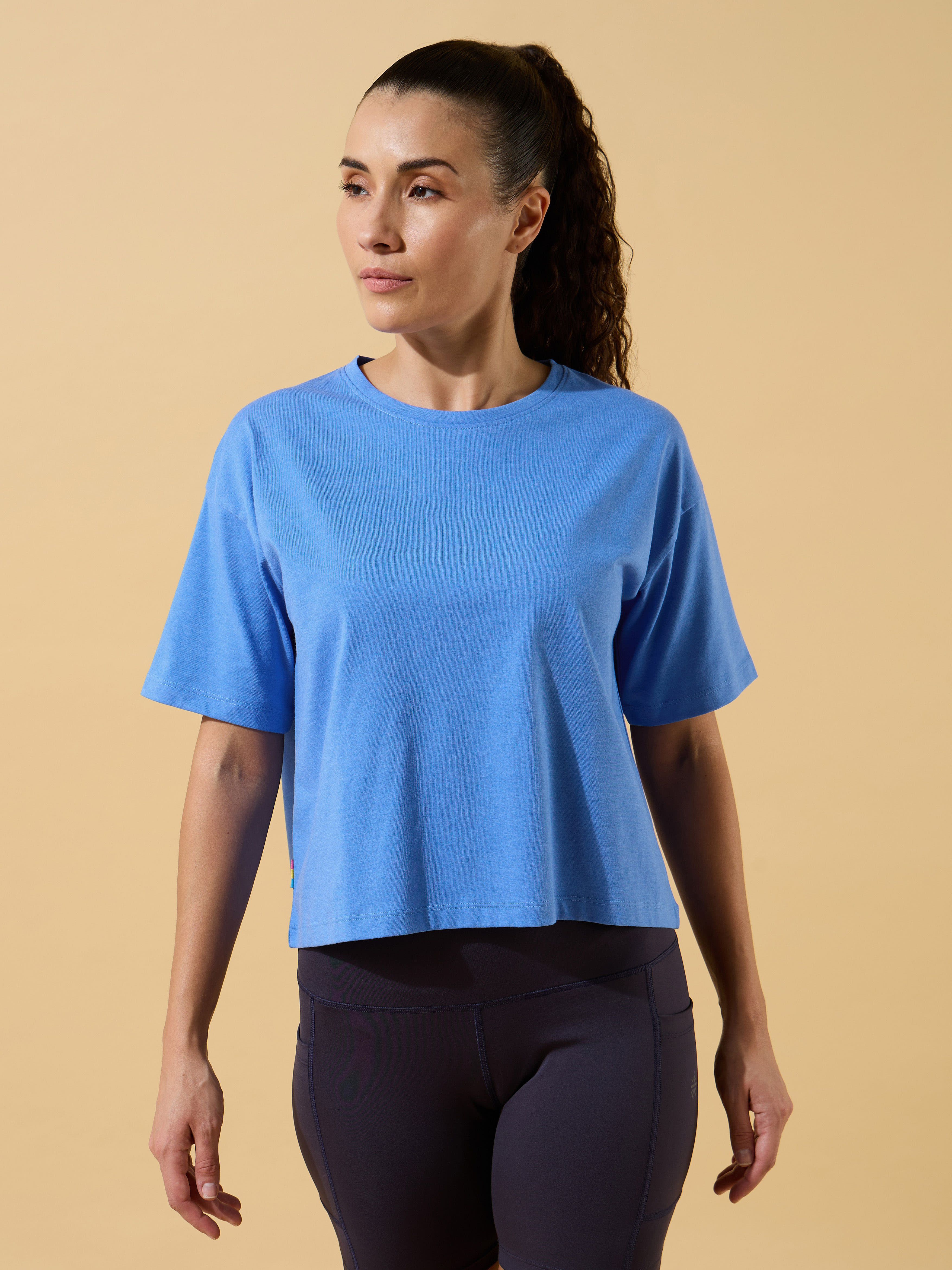Sporty Chic Boxy Crop T-shirt
