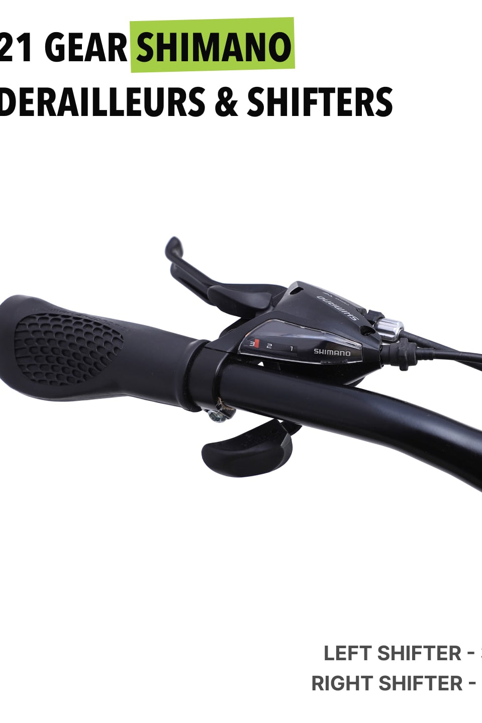 DAUNTLESS21S29TGREYBLACKSteel 21 Speed Shimano Gear 29 inch Mountain Cycle, Dual Disc Brake, Front Suspension and Double Wall Rim