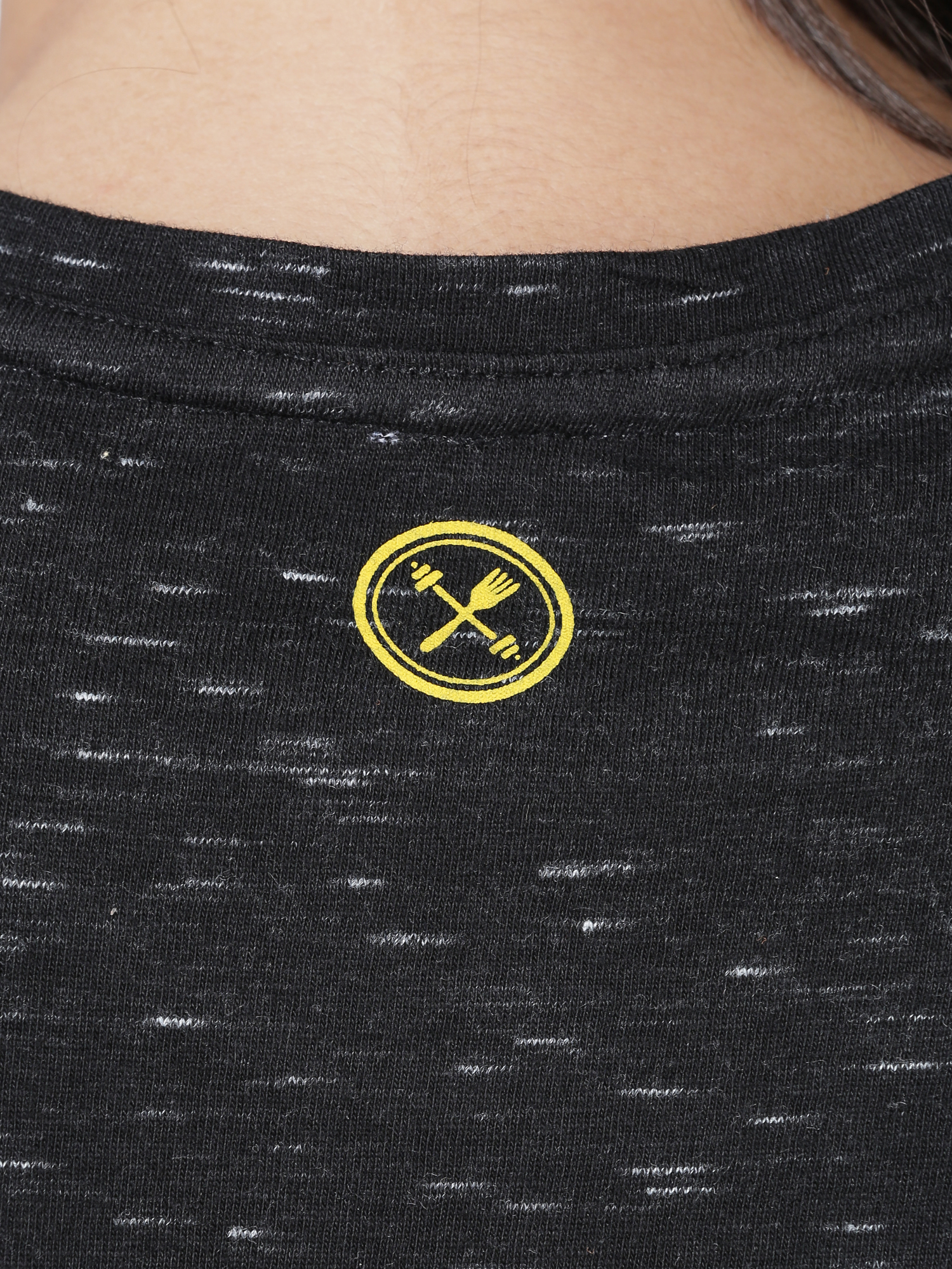 Signature Relax Black Casual Tee