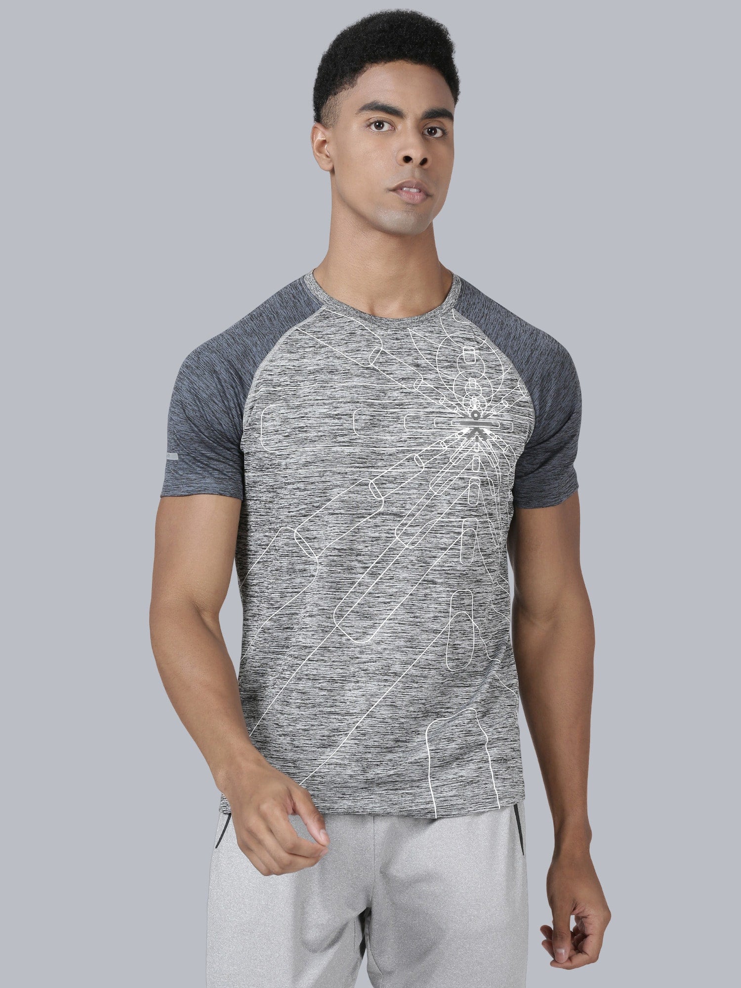 Signature 2-tone Grey Gym Tee