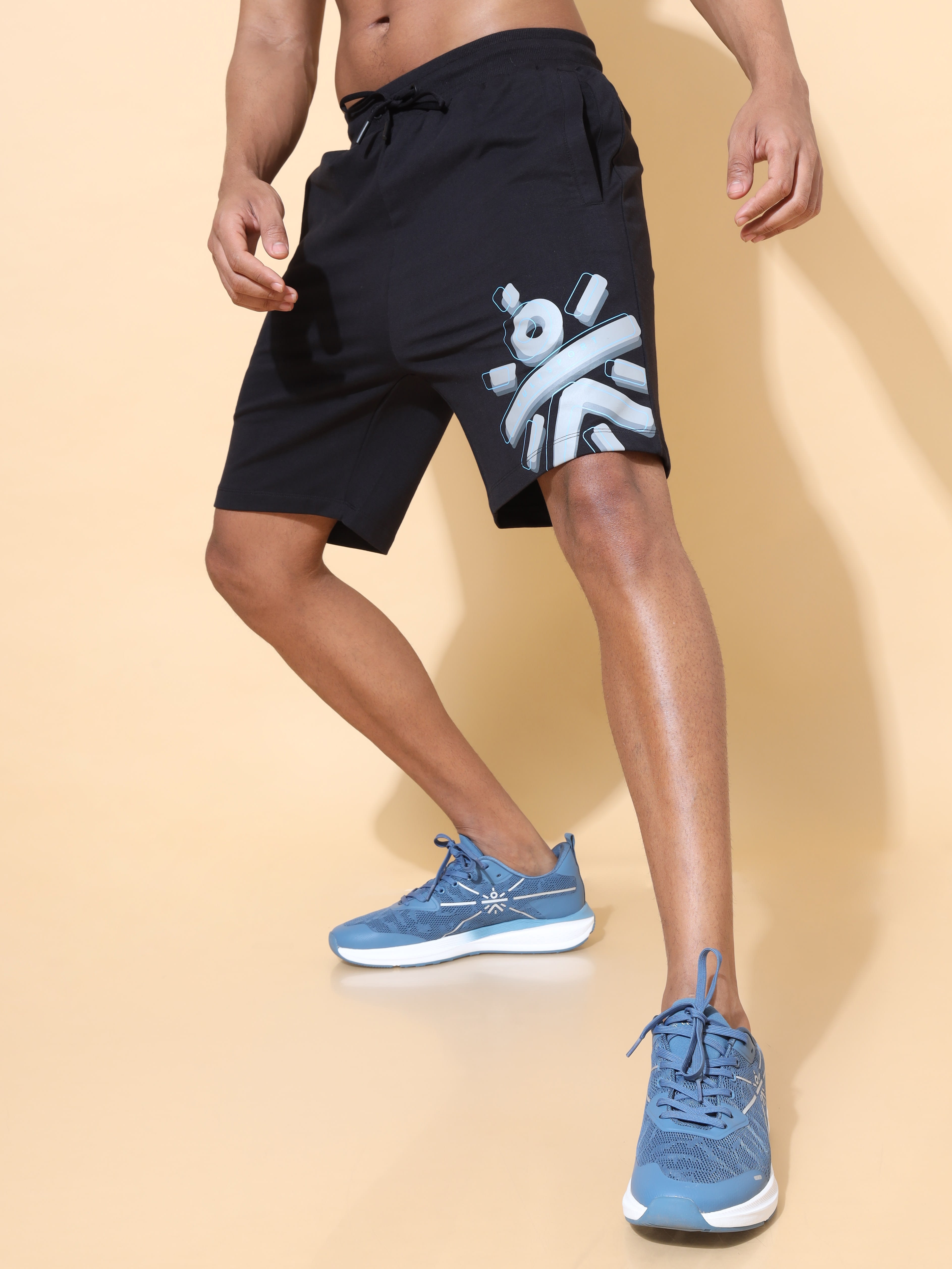 Comfort Shorts with Logo Print