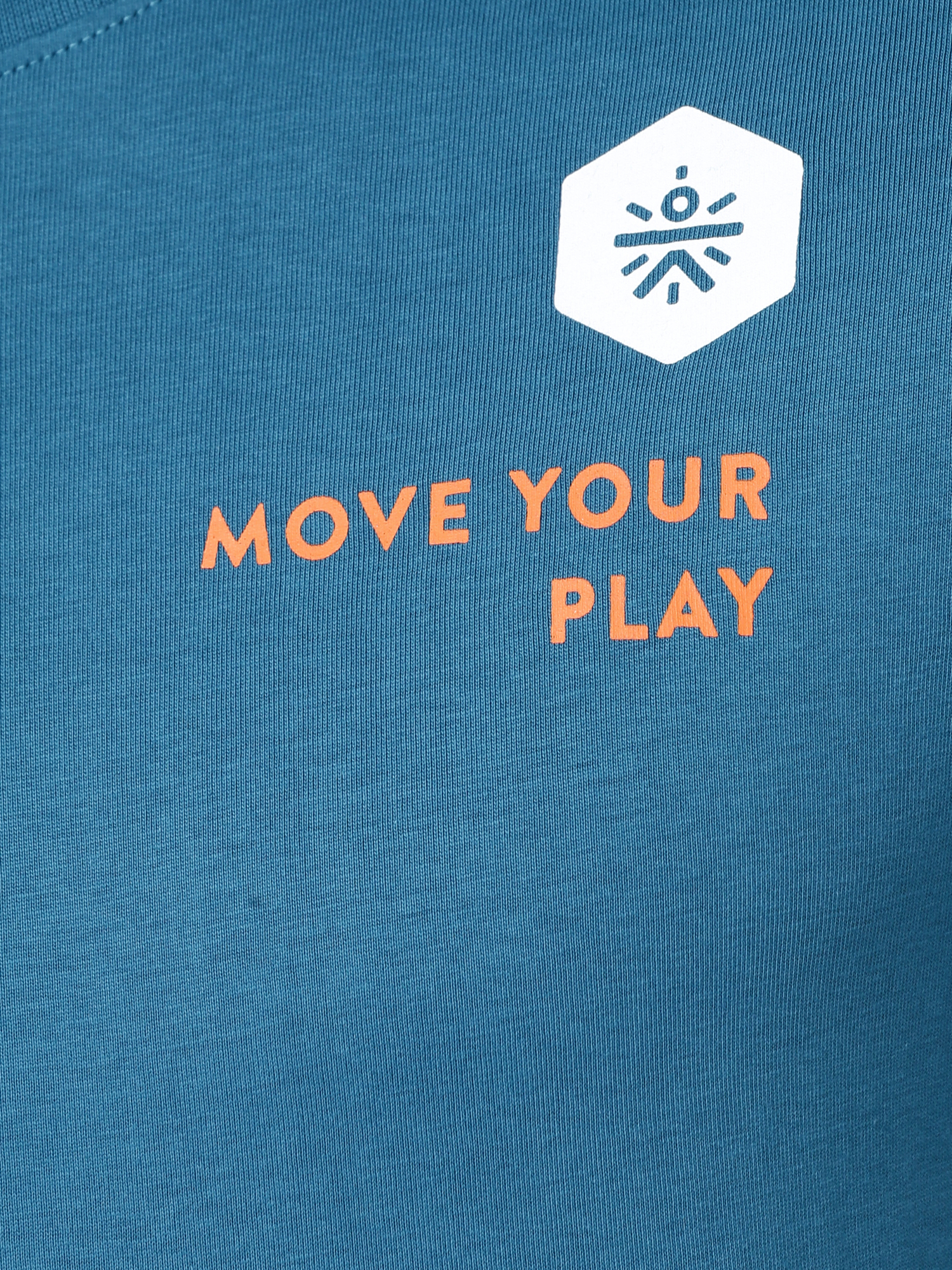 Everydays Maze Teal Cotton Tee