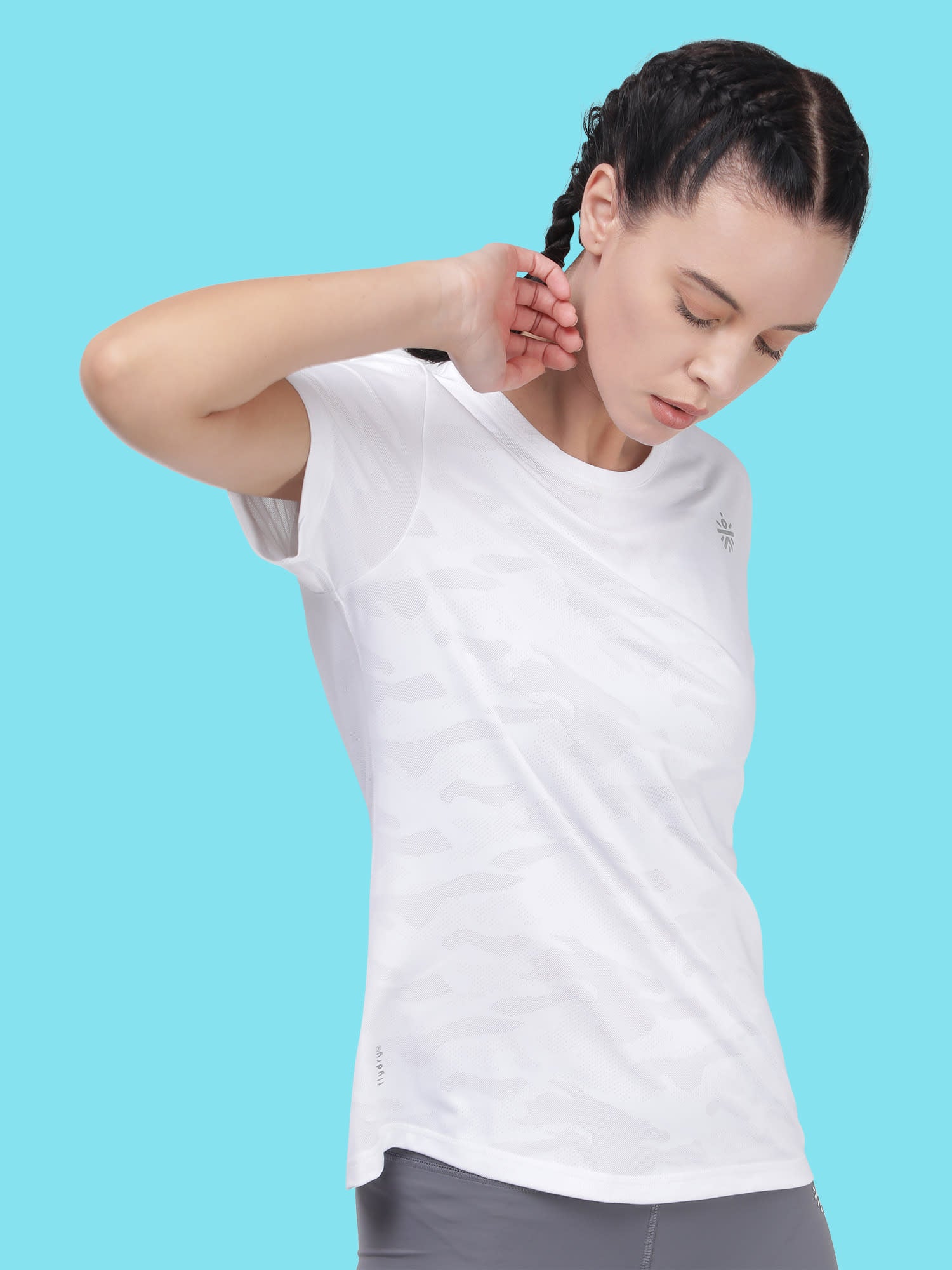 Vital Air White Camo Running Relaxed Tee