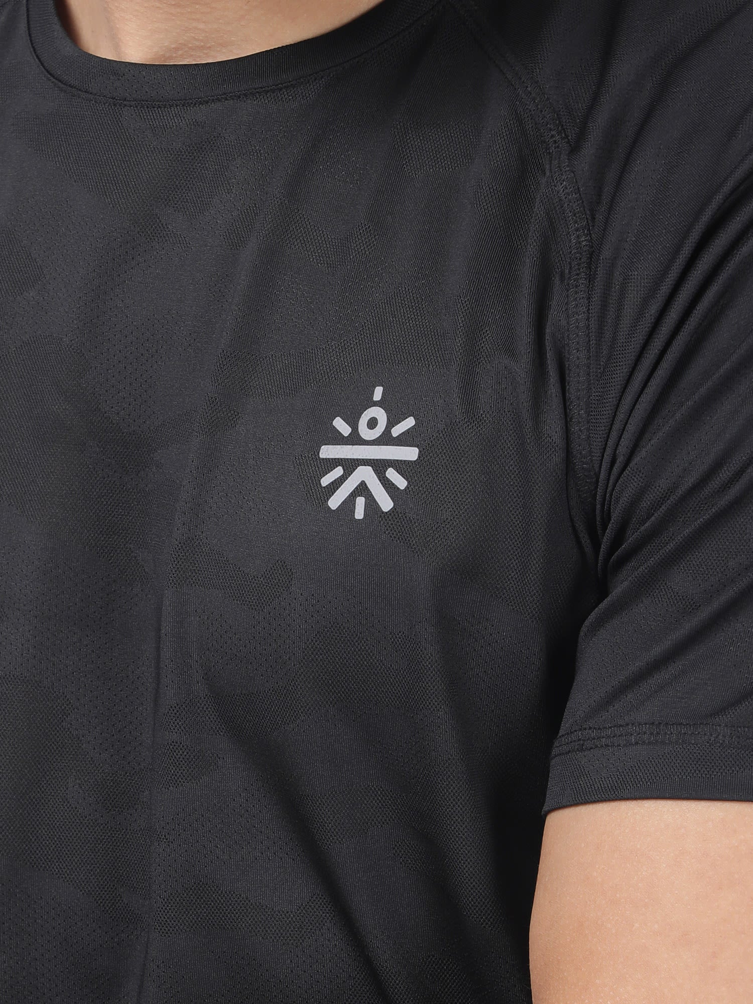 Vital Breathe Black Running Relaxed Tee