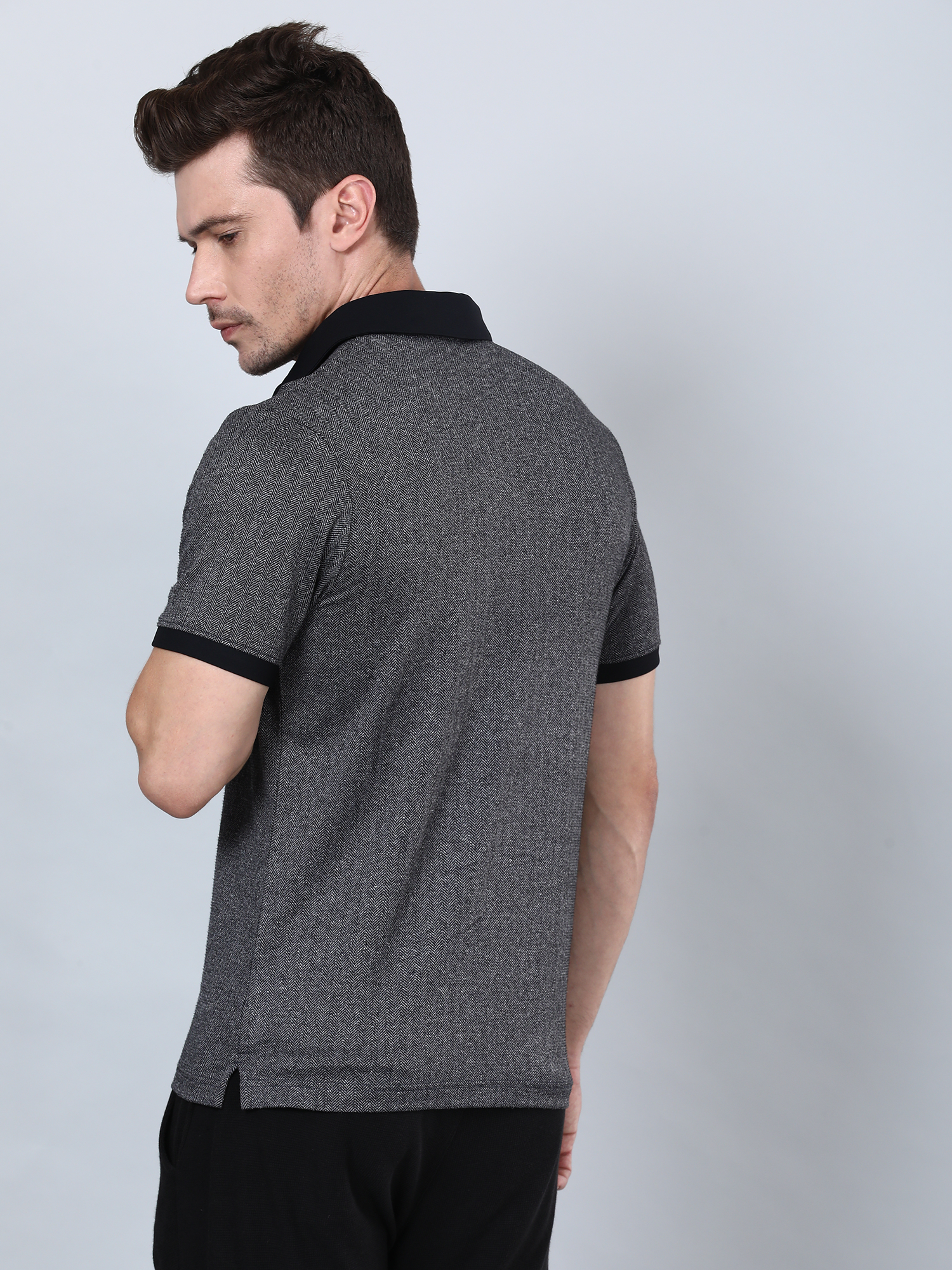 Signature Grey Gym Polo Tee