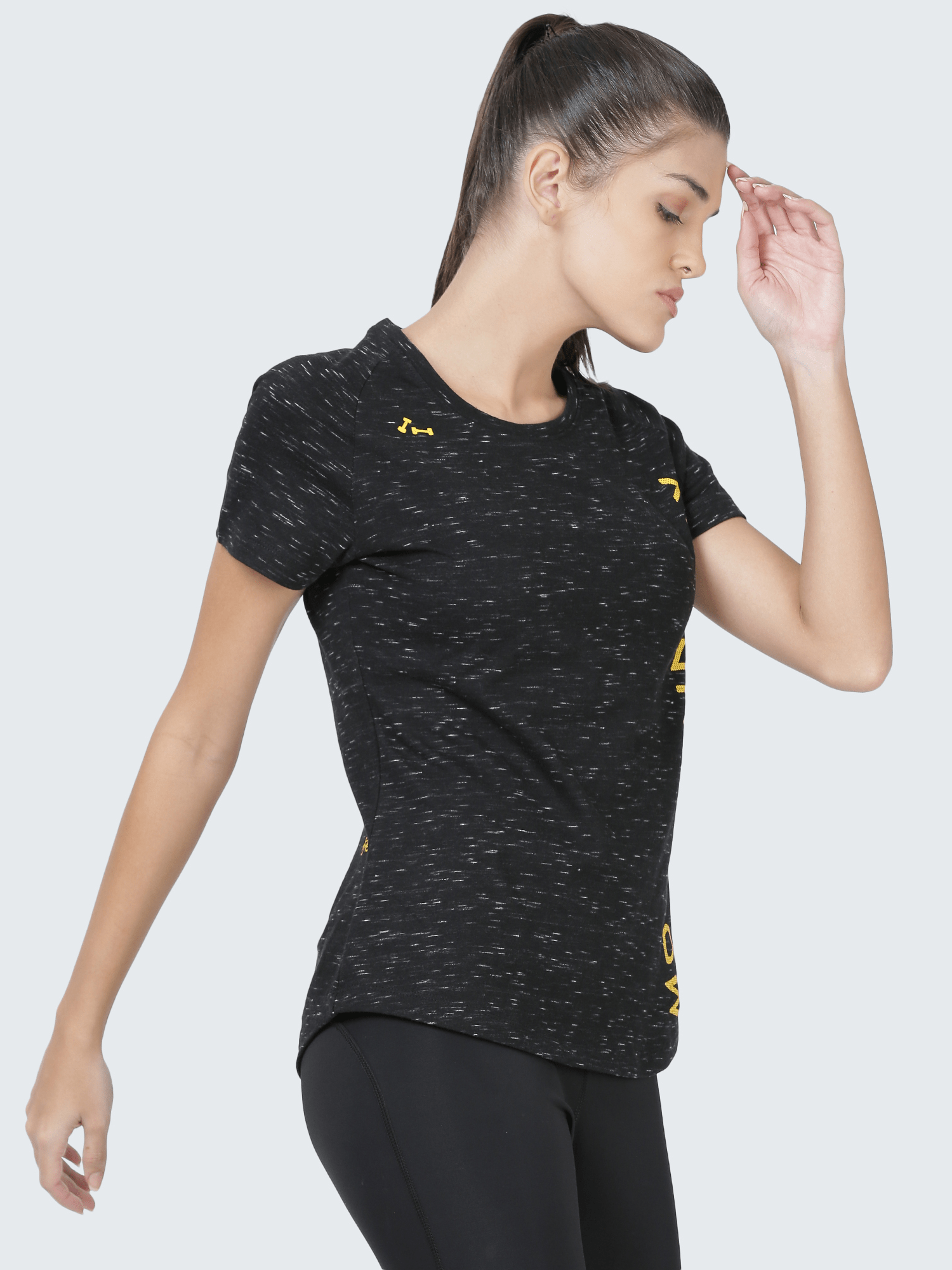 Signature Relax Black Casual Tee