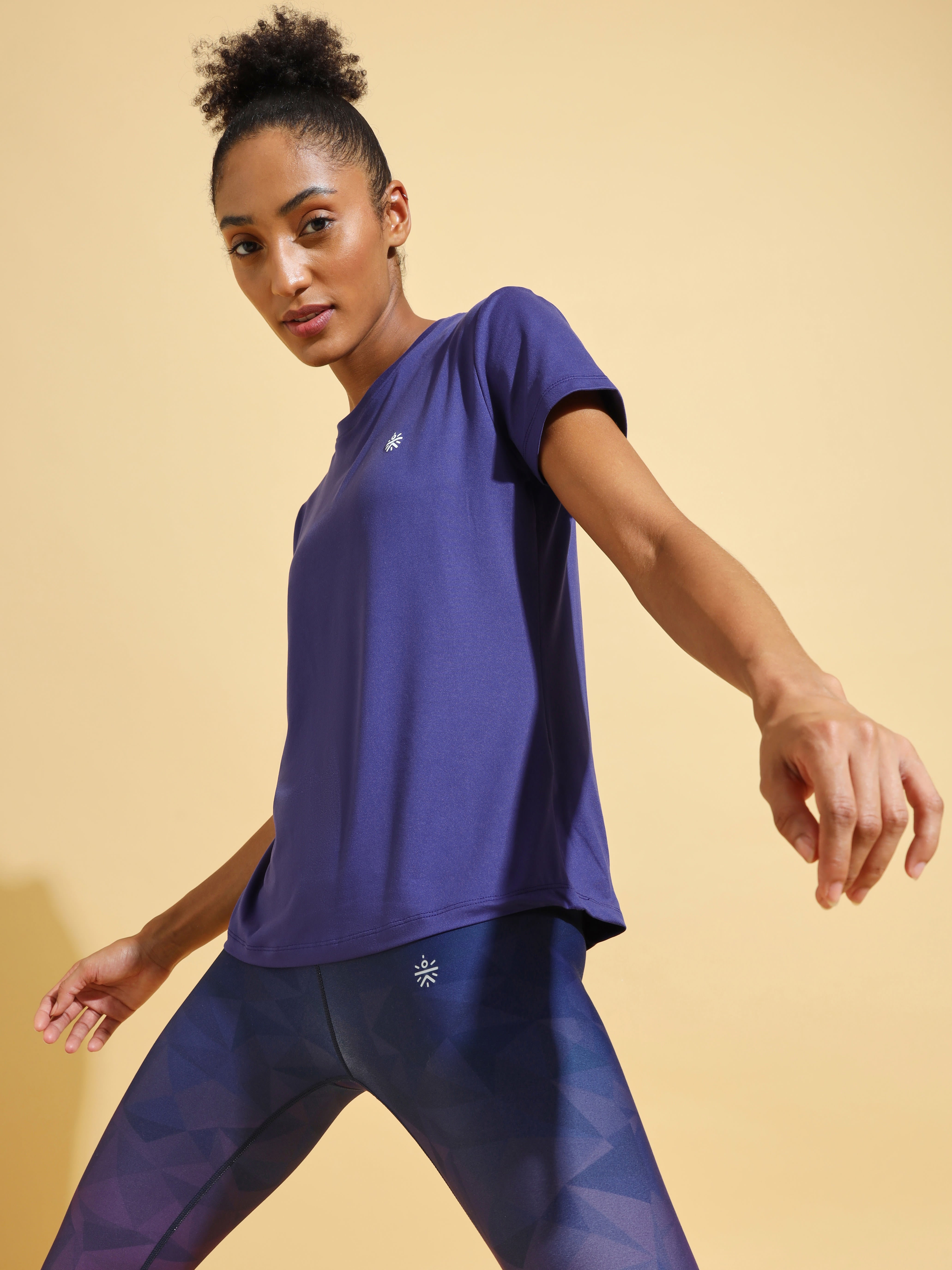 Solid Active T-shirt with Logo