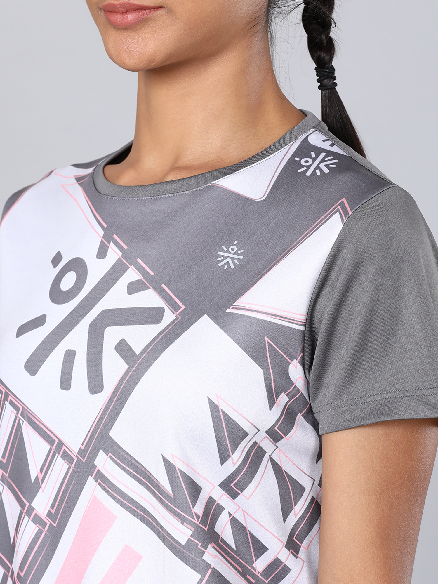 Code Graph Grey Workout Tee