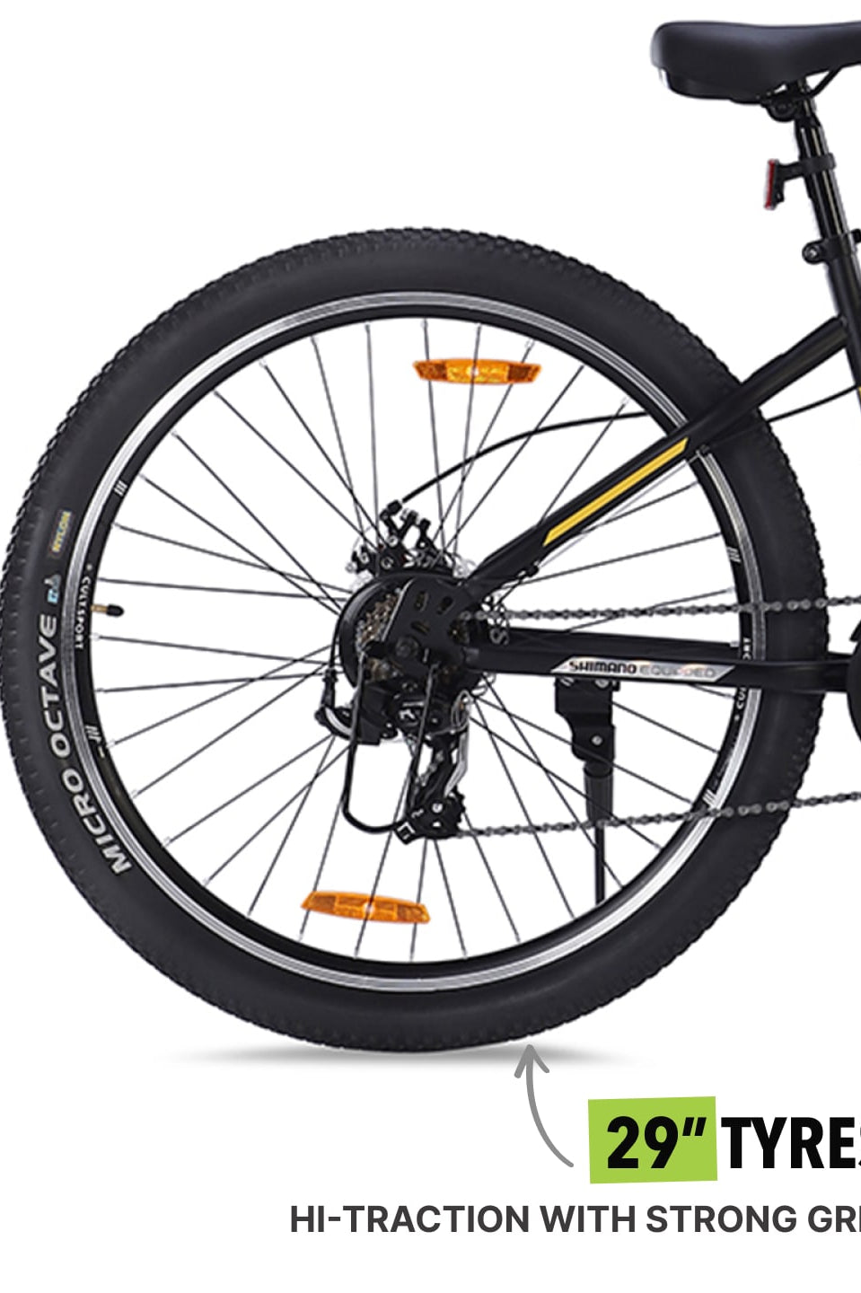 DAUNTLESS21S29TGREYBLACKSteel 21 Speed Shimano Gear 29 inch Mountain Cycle, Dual Disc Brake, Front Suspension and Double Wall Rim