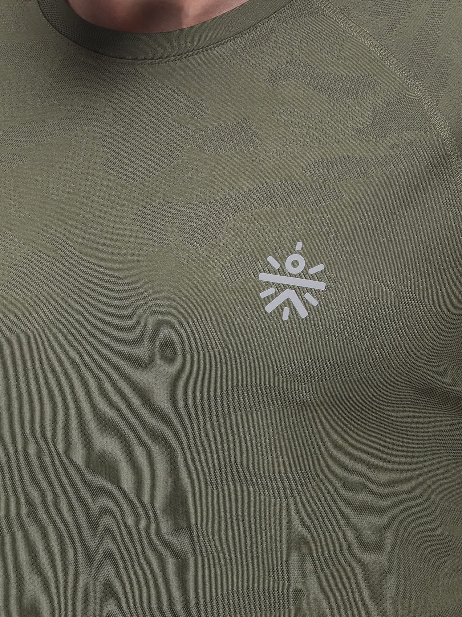 Vital Breathe Olive Running Relaxed Tee