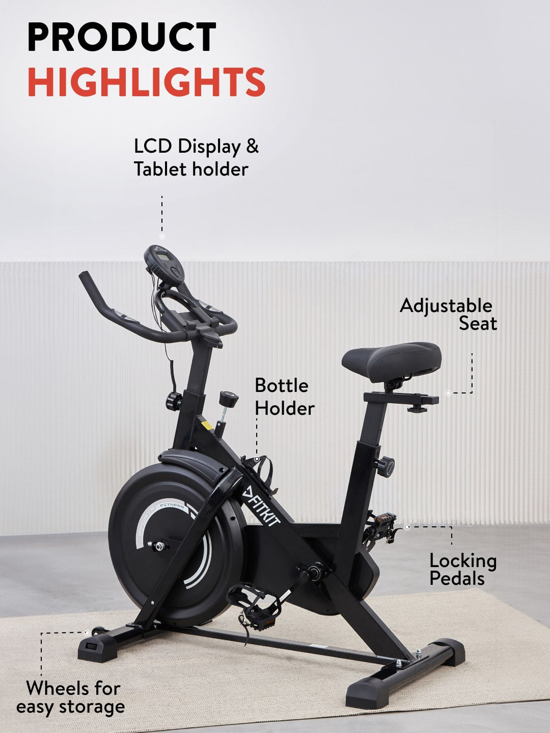 FK6000 | 6kg Flywheel | Max Weight-120kg | Friction Resistance (with 6 months extended warranty)