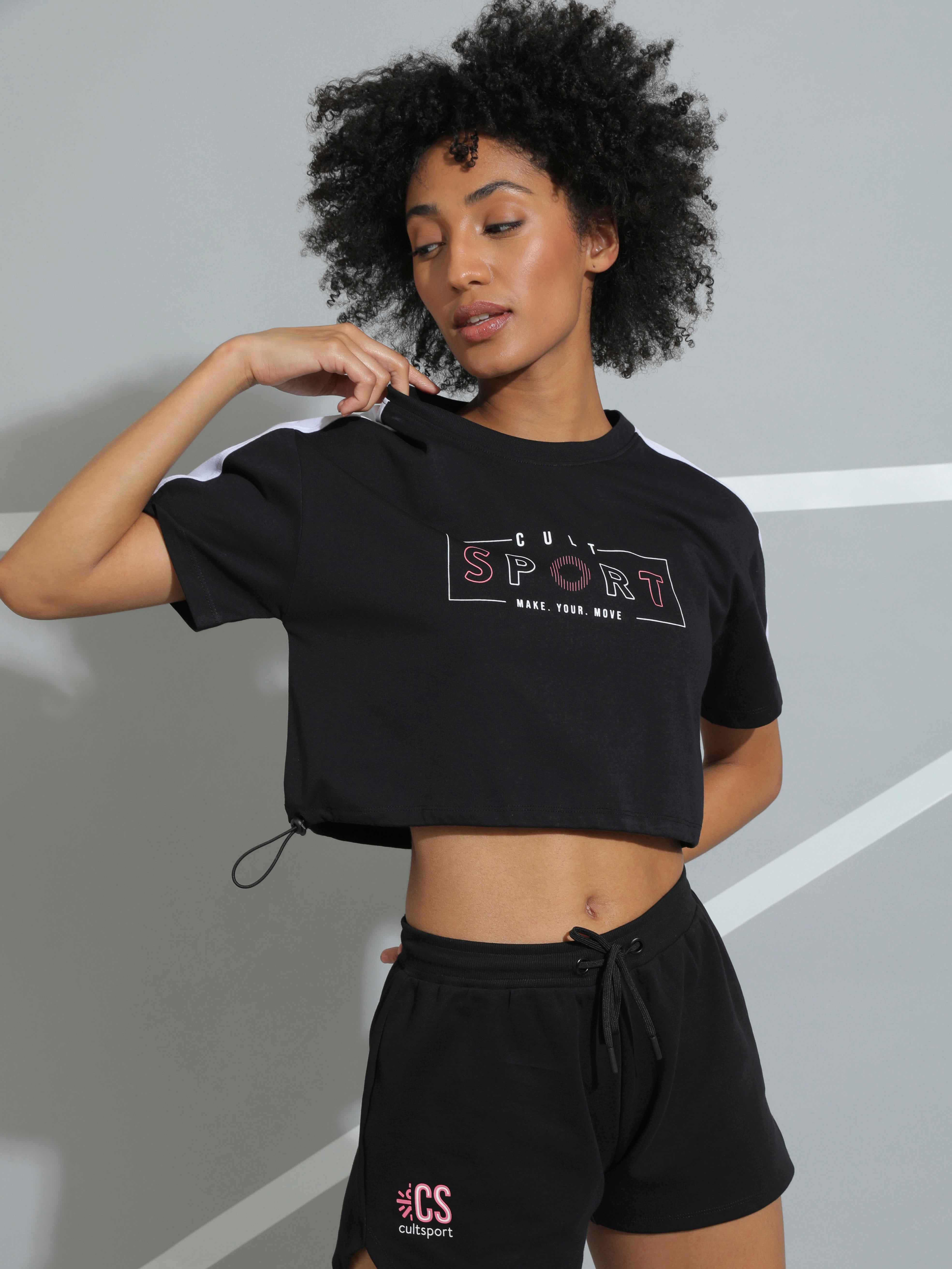 Colourblock Active Crop Top