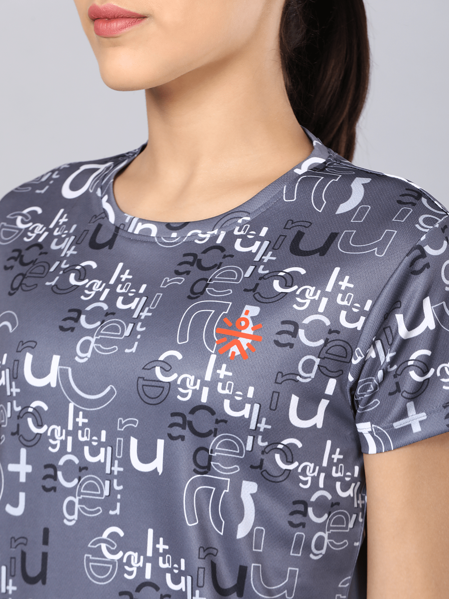 Code CULT Typo Grey Training Tee