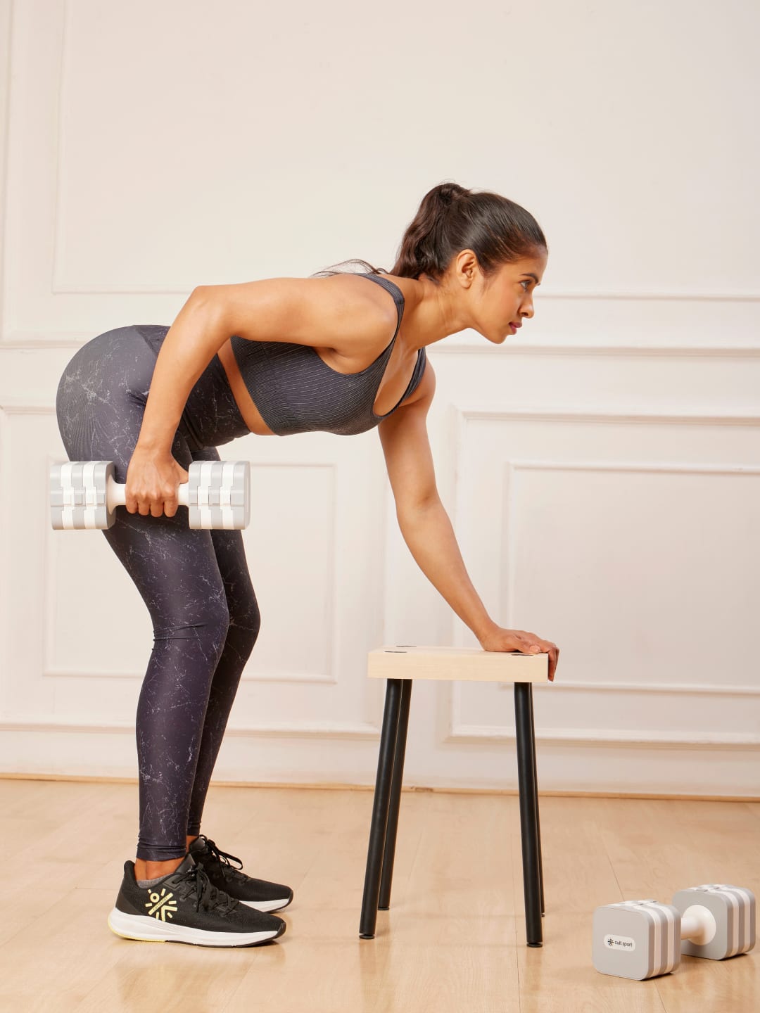 Cultsport Derby, Pack of 2 Adjustable Dumbbell for Strength Workout at Home (Grey), 6 Months Warranty