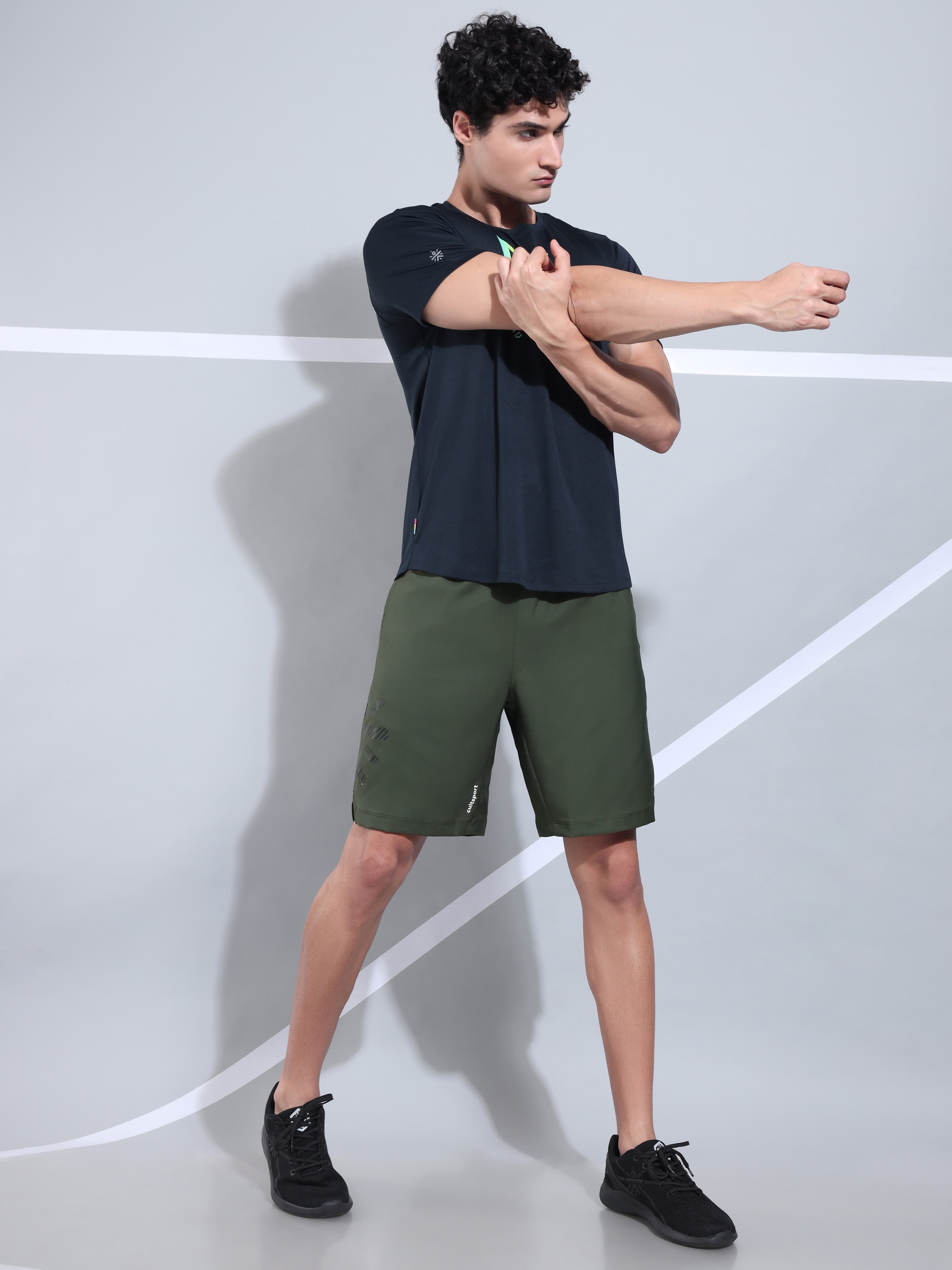 Performance Shorts with Tonal Graphic