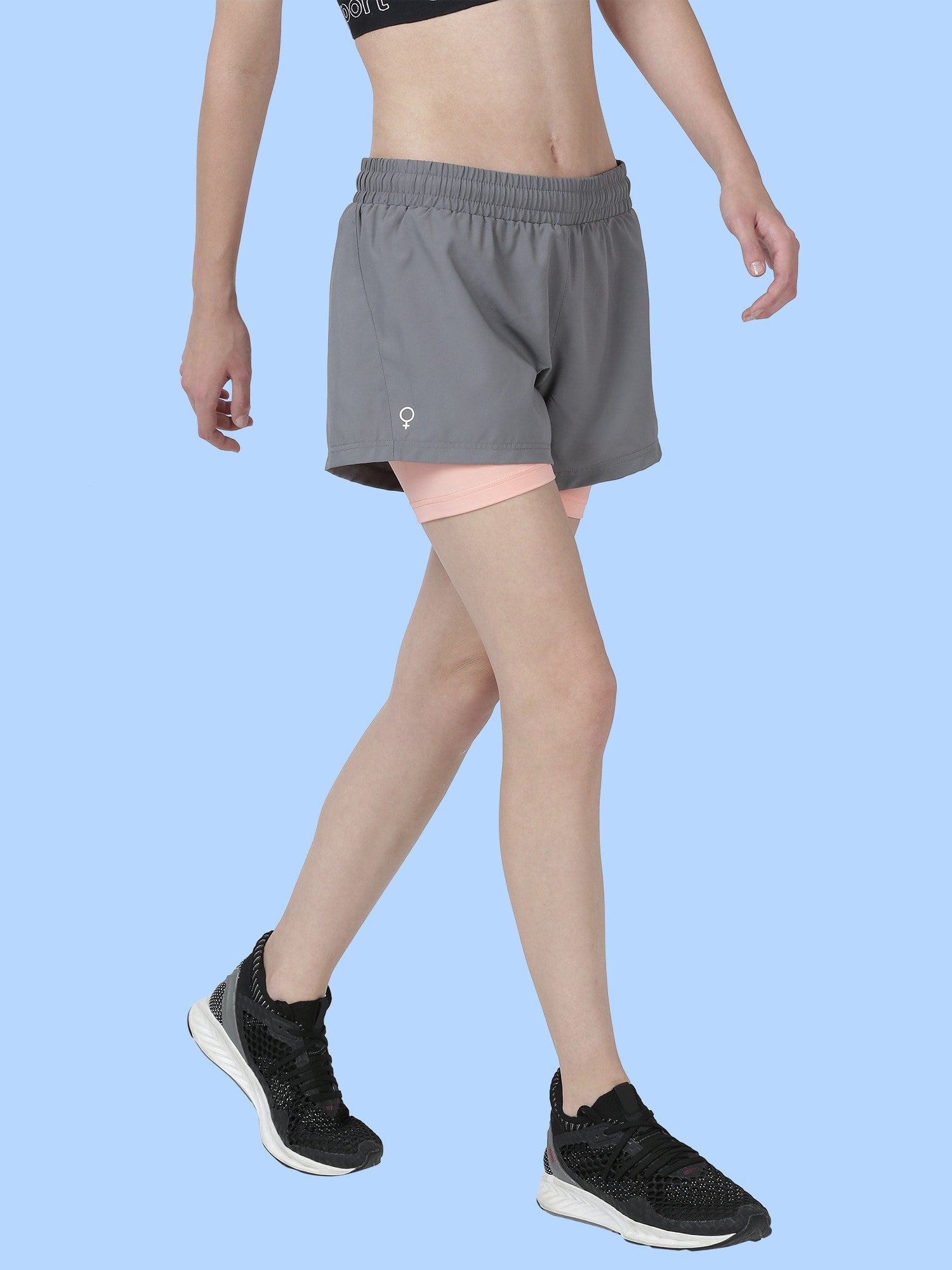Vital Finish Grey Gym Shorts
