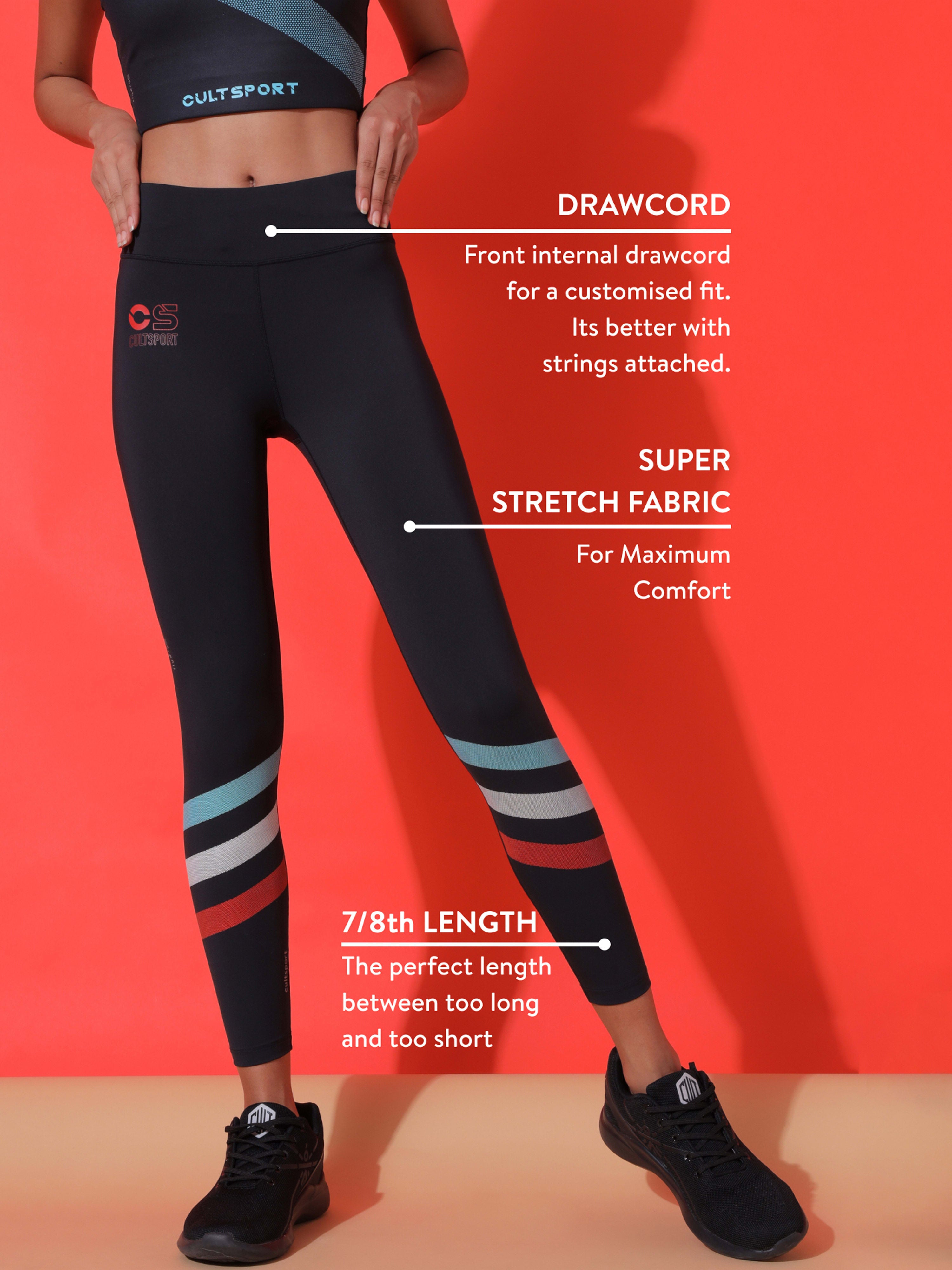 AbsoluteFit Striped High Waist Tights