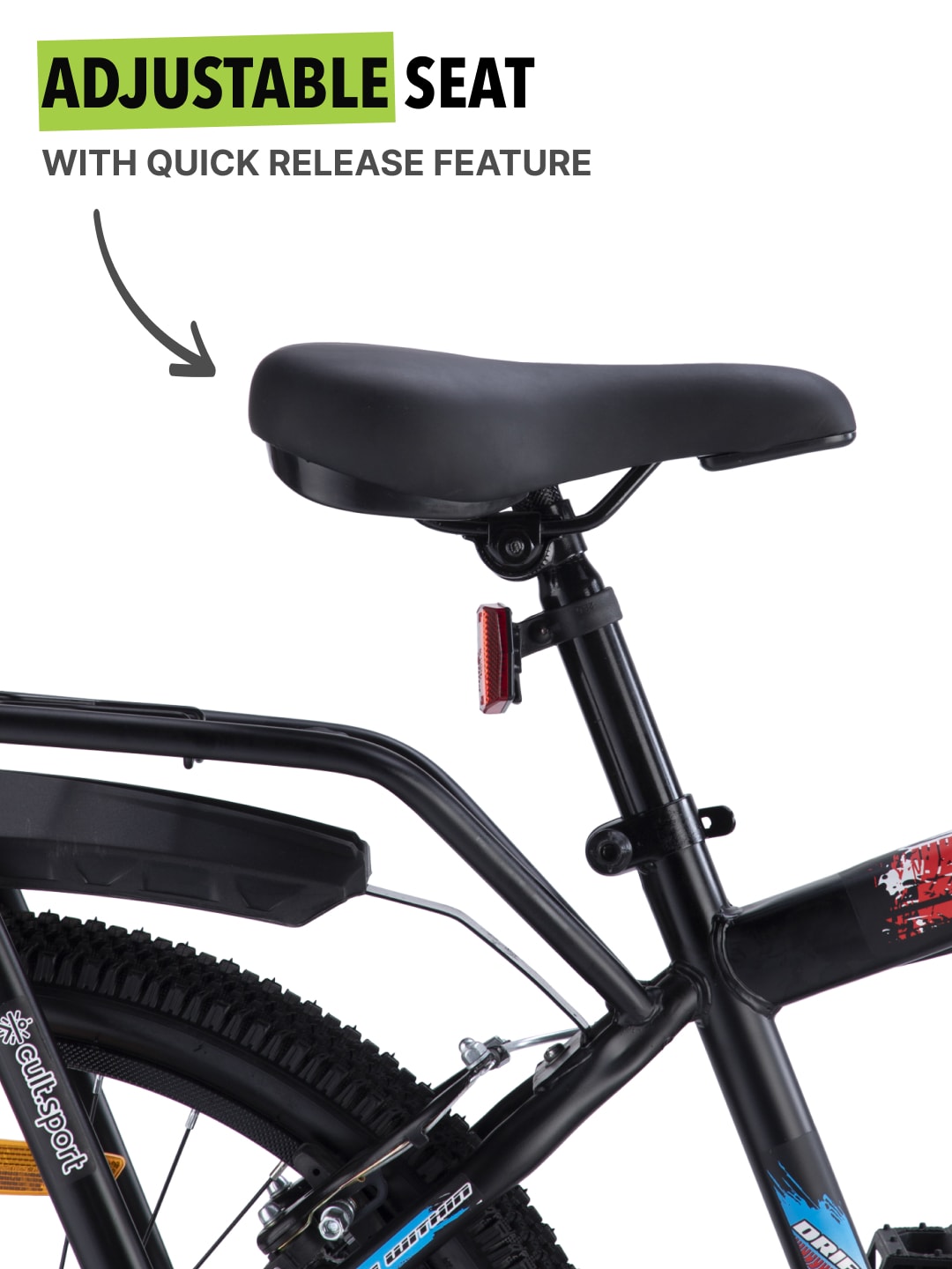 ROKKIBC24Black Steel Single Speed 24 inch Mountain Cycle With Single Wall Rim and Rigid Fork