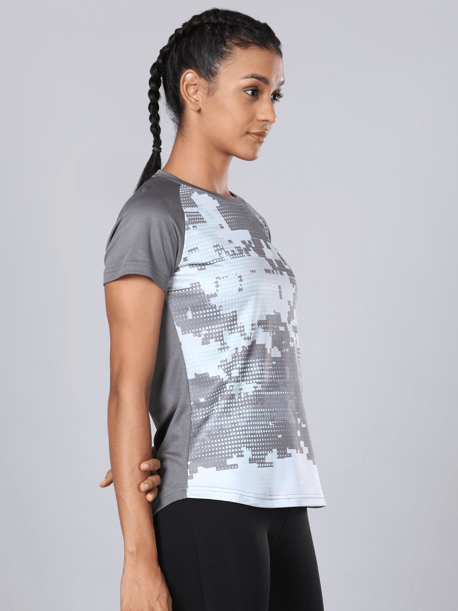 Urban Coded Grey Workout Tee