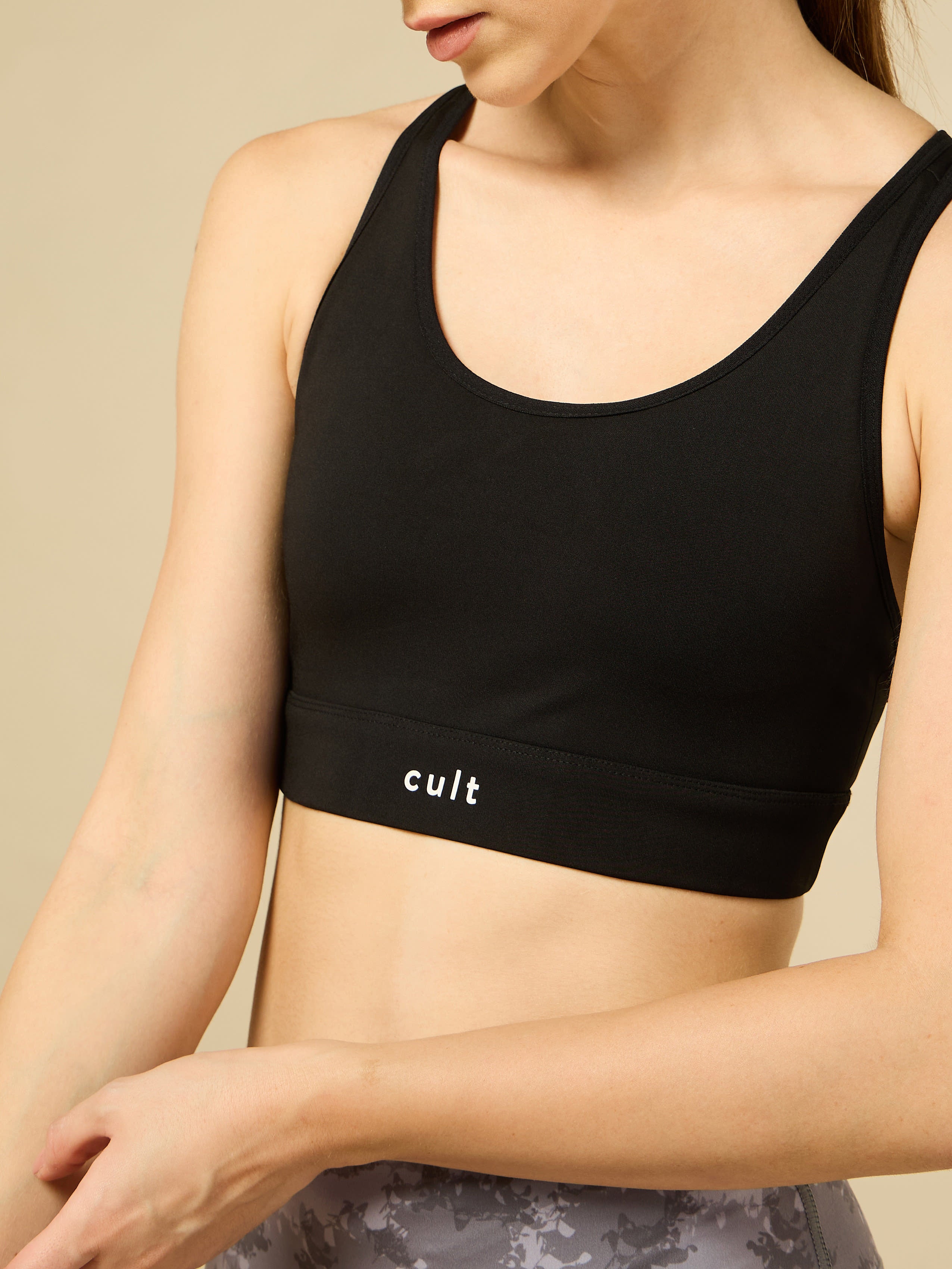 Cult Black Criss Cross Back Bra