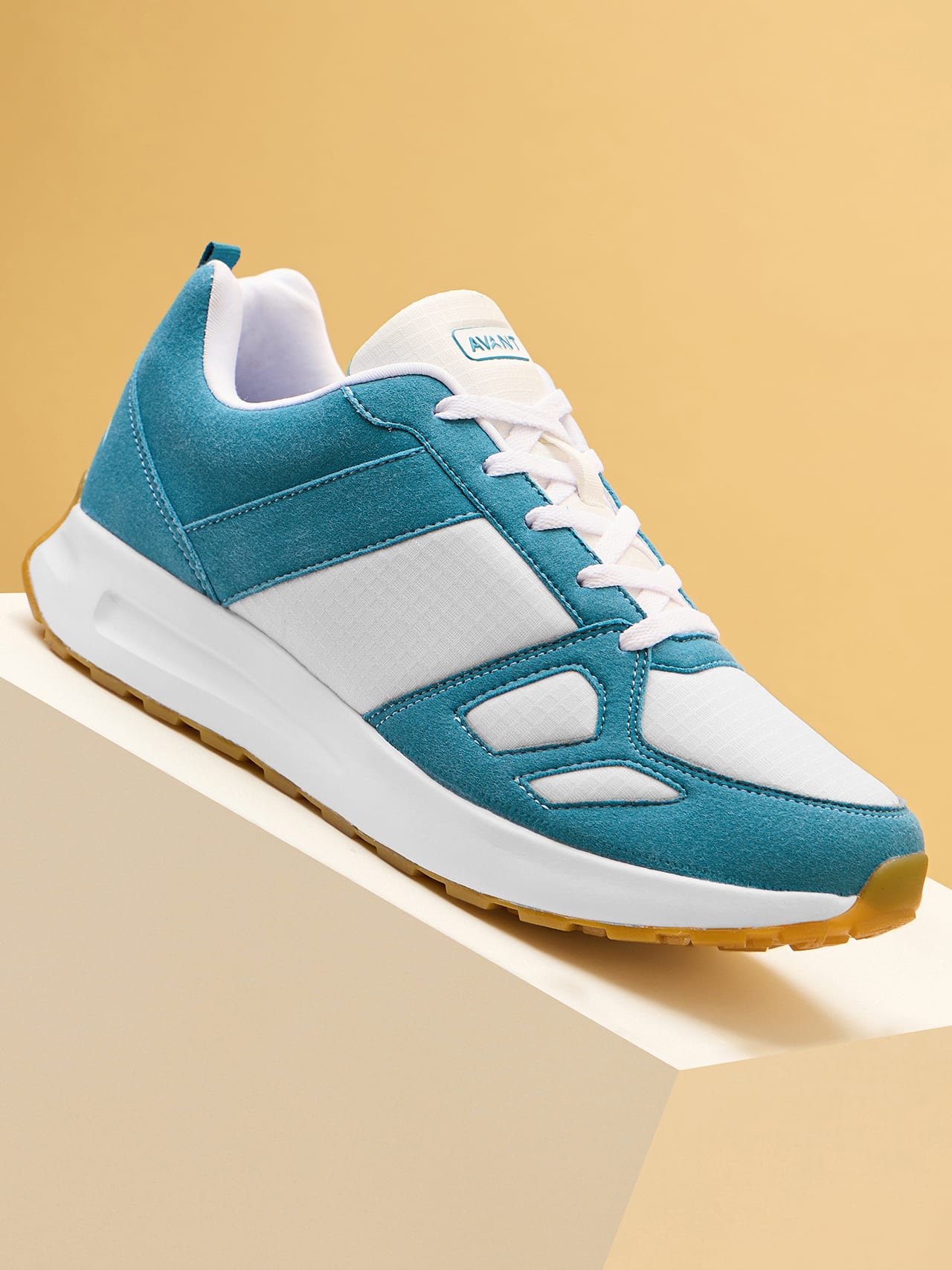 Avant Men's Waffle Pro Sneaker Shoes-Sea Green / White