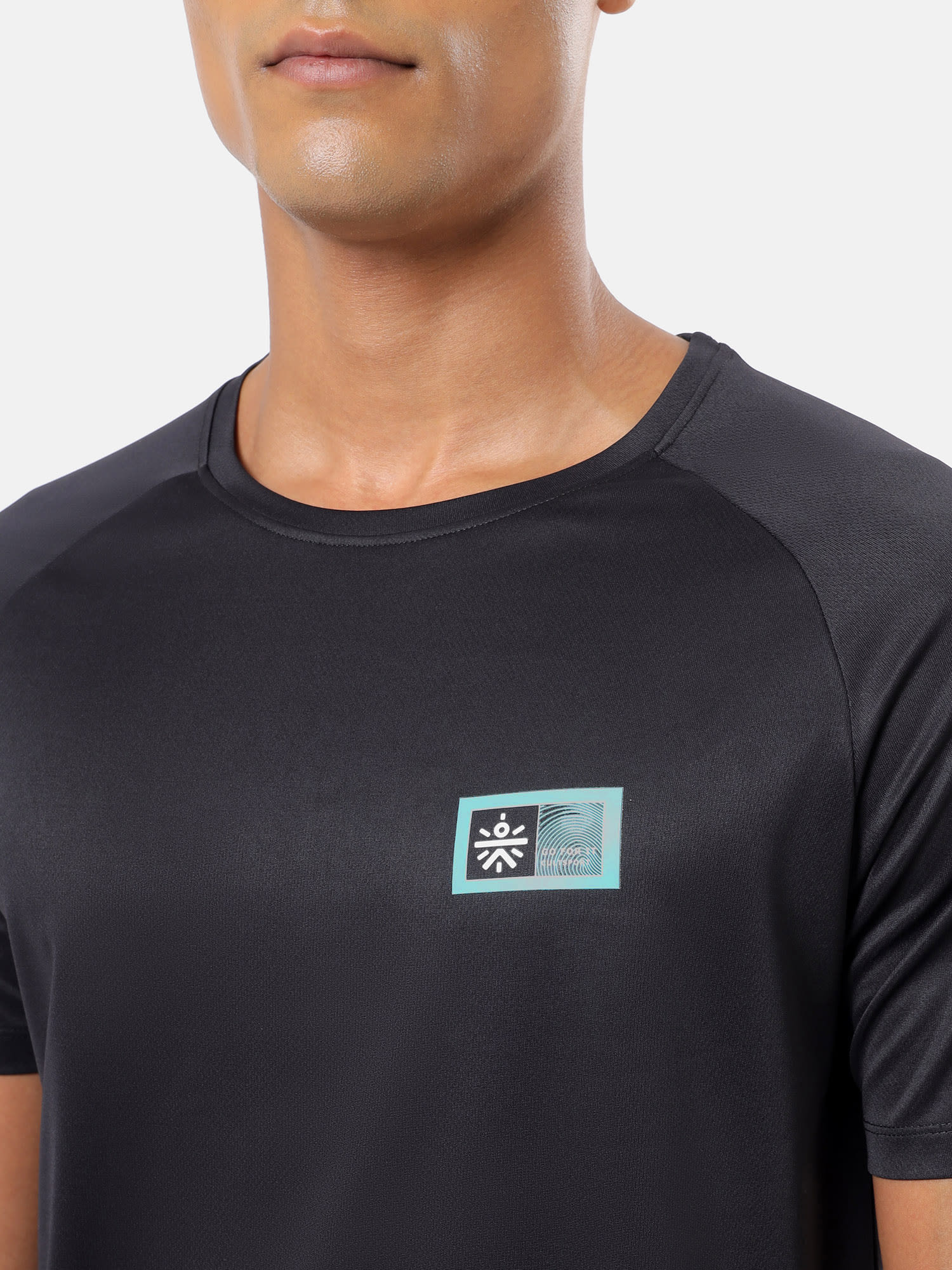 Solid Raglan T-shirt with Logo Pack of 2