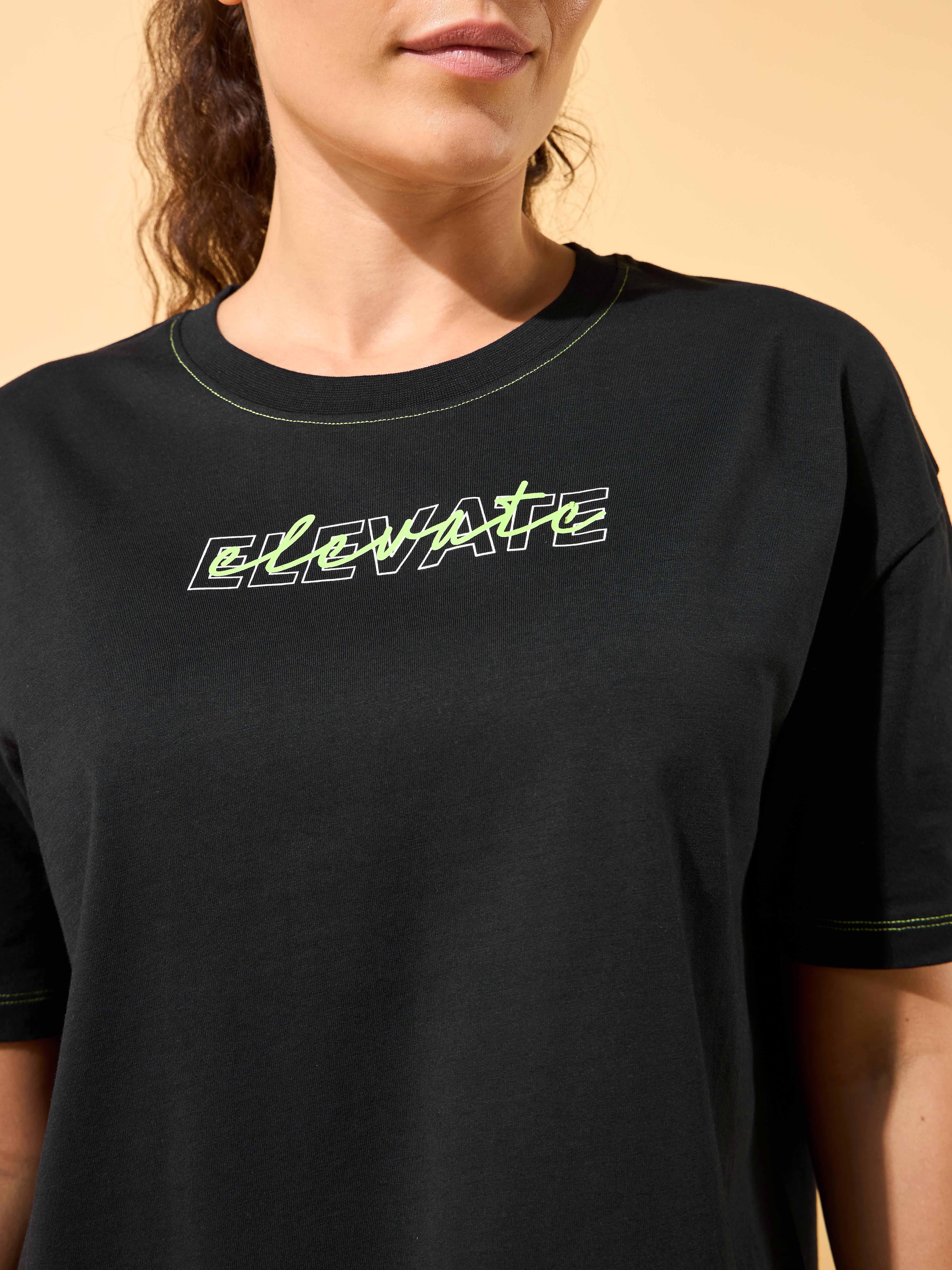 Elevate Print Cropped T-shirt